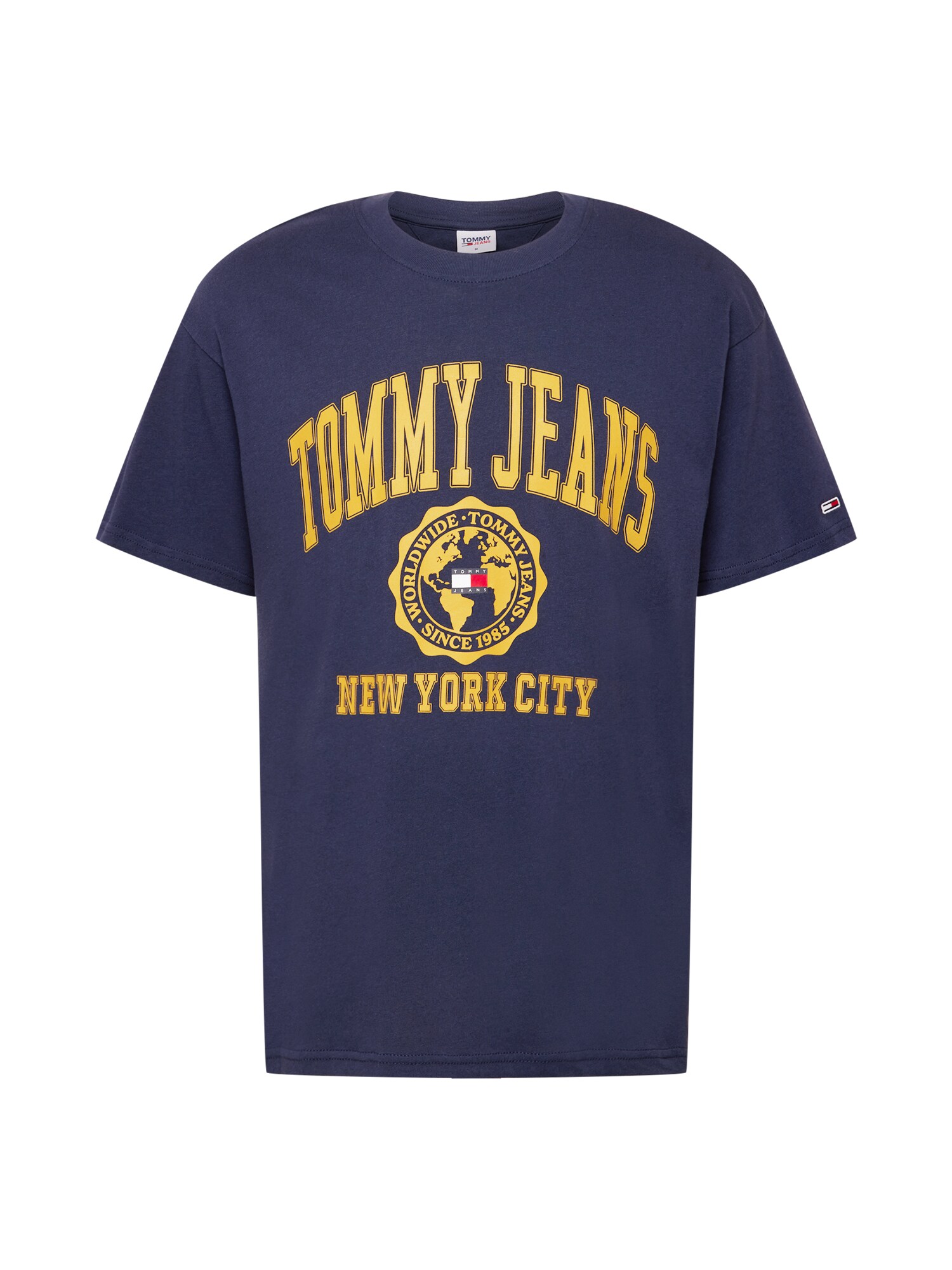 Tommy Jeans Tričko  námornícka modrá / zlatá žltá / červená / biela