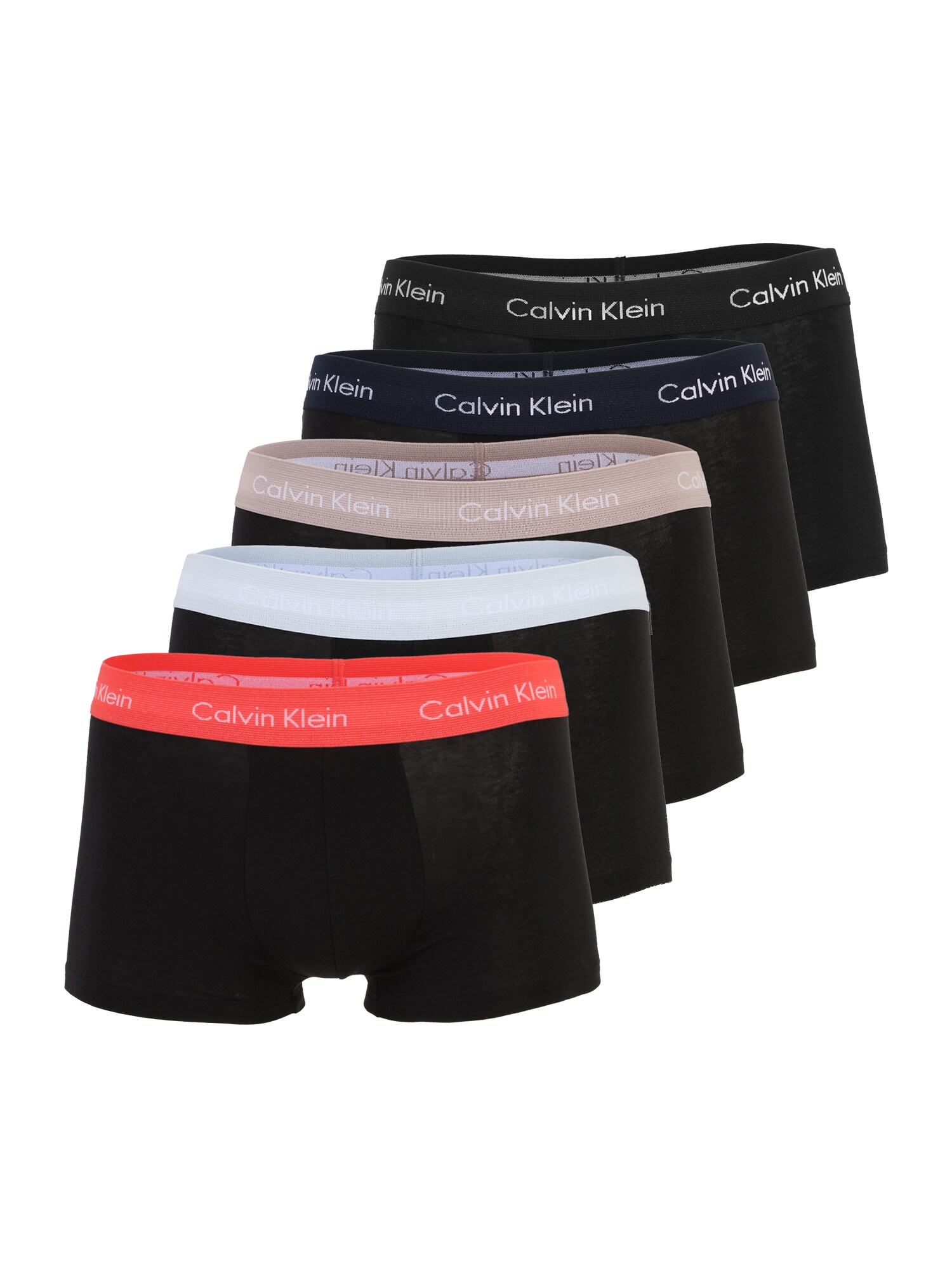 Calvin Klein Underwear Boxeri  azuriu / gri taupe / roșu pepene / negru
