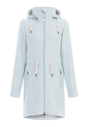 Schmuddelwedda Fleece jas ‘Kawai’ Smoky blue / Offwhite