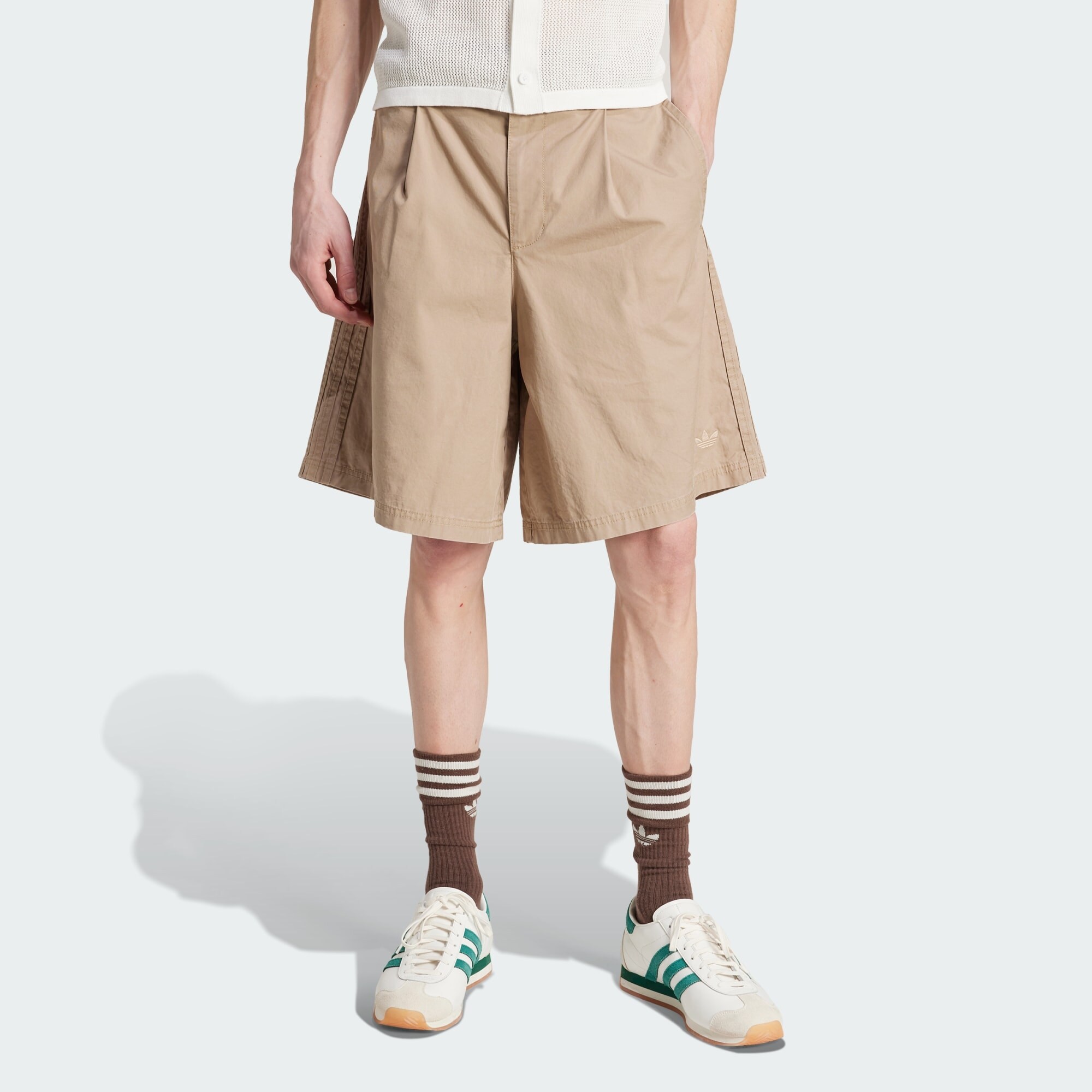 ADIDAS ORIGINALS Élére vasalt nadrágok  bézs termék 2. képe