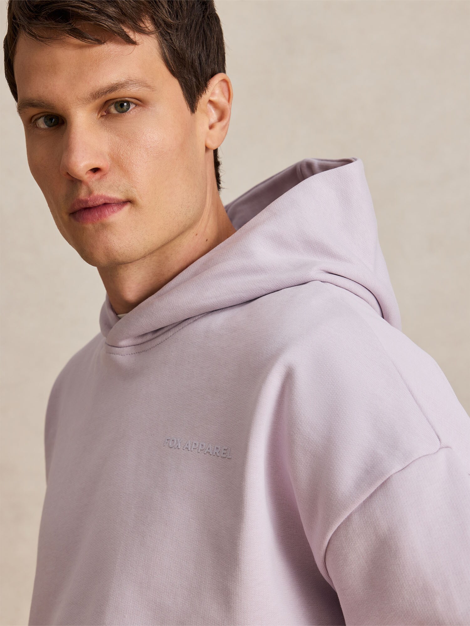 DAN FOX APPAREL Mikina 'Sebastian' pastelovo fialová (obrázok 5)