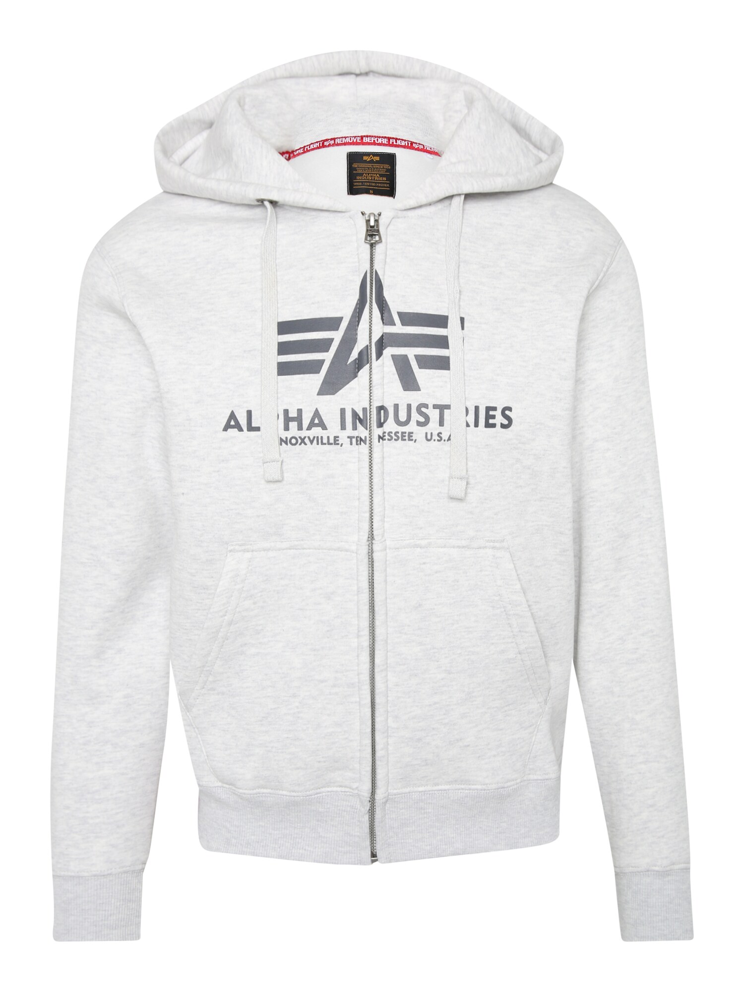 ALPHA INDUSTRIES Mikina sivá / svetlosivá