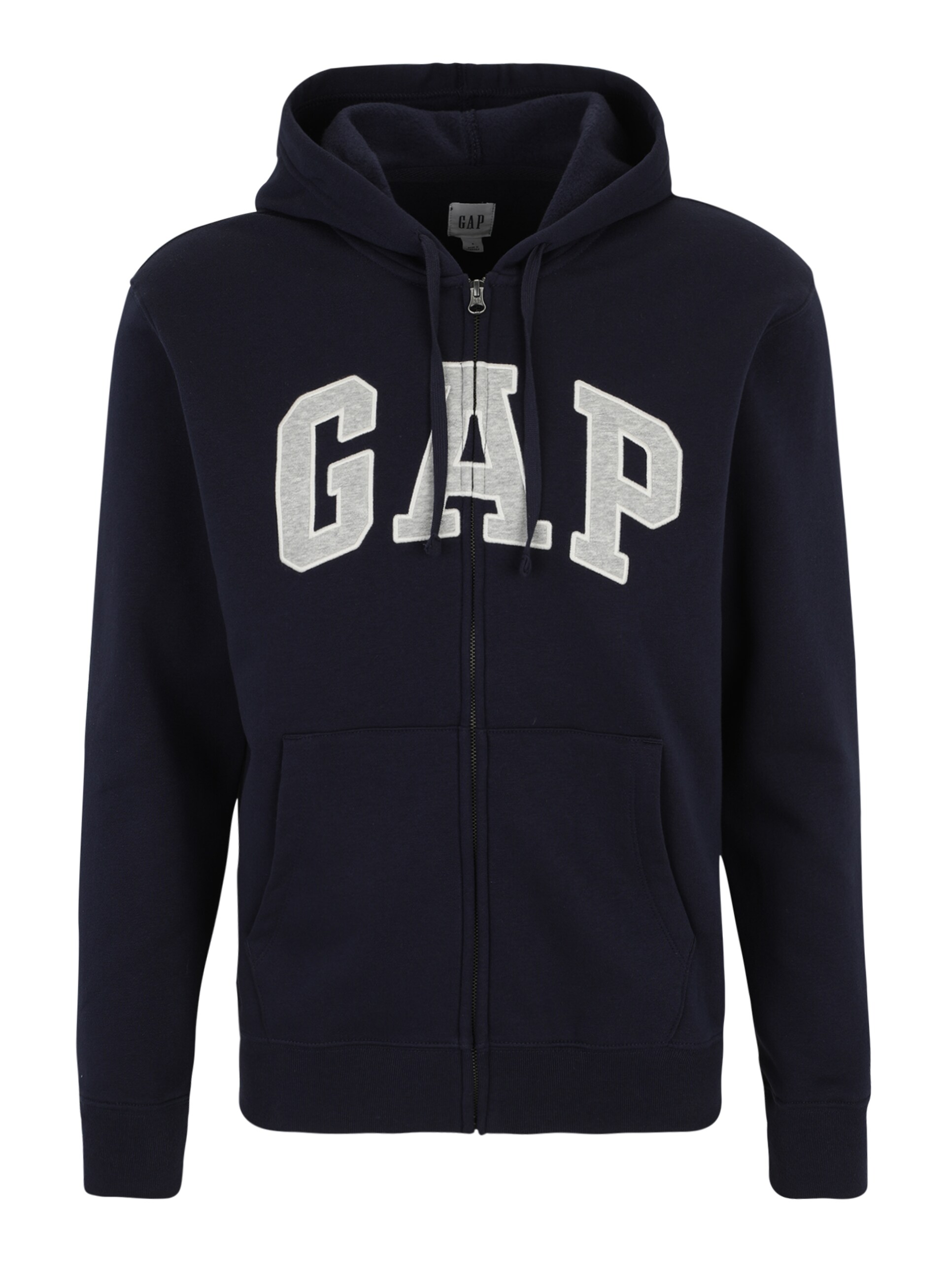 GAP Sweatjacka 'HERITAGE' marinblå / gråmelerad herr
