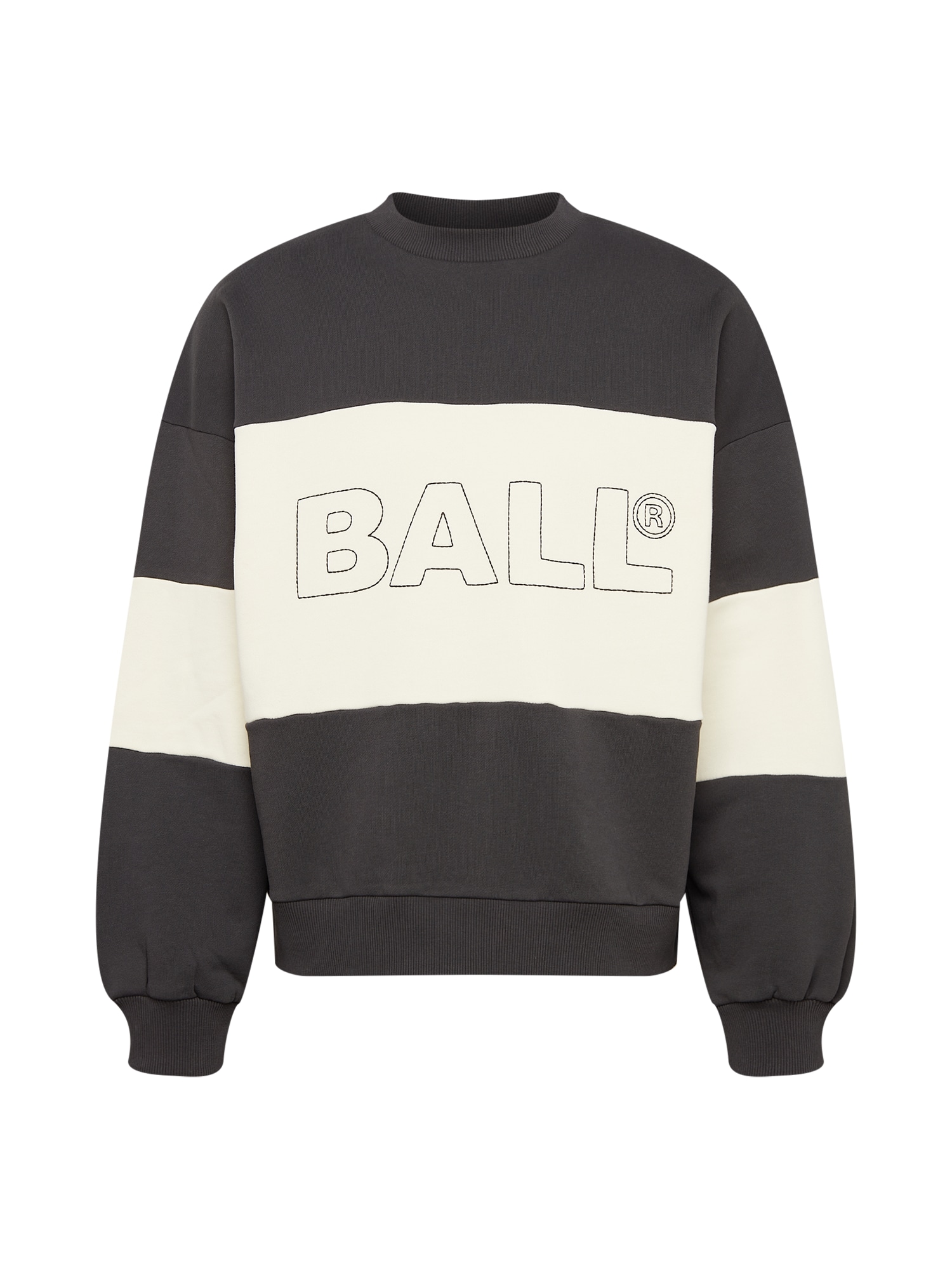 Ball Megztinis be užsegimo juoda / balta