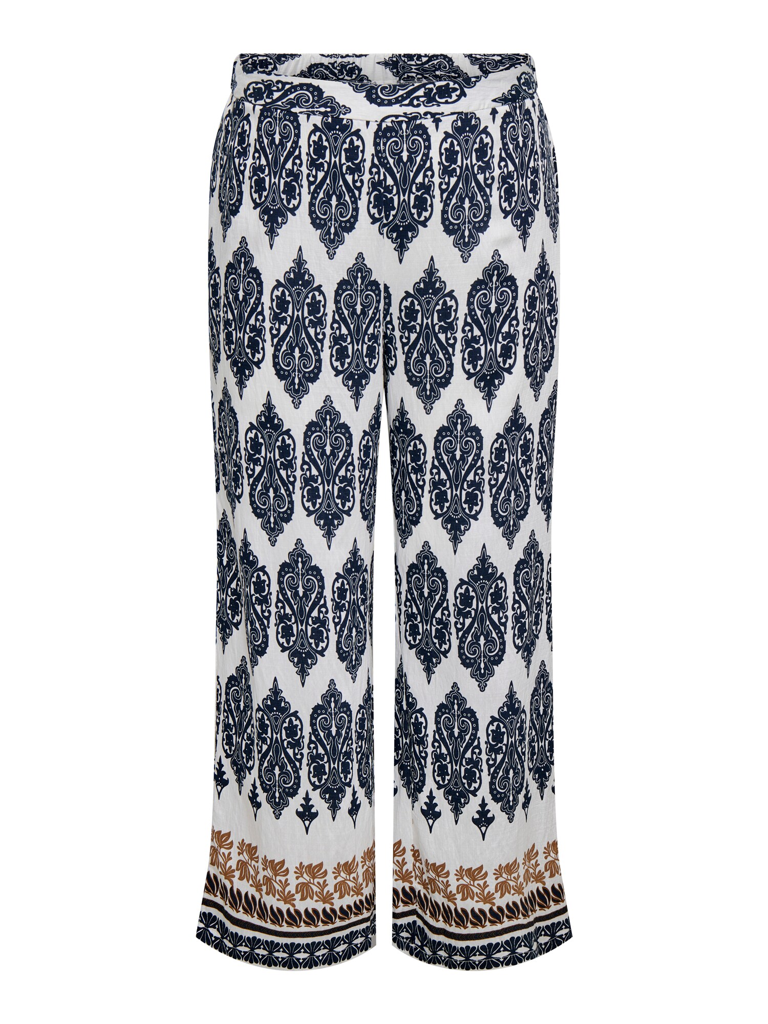 ONLY Carmakoma Pantaloni 'CARHavana'  maro / negru / alb