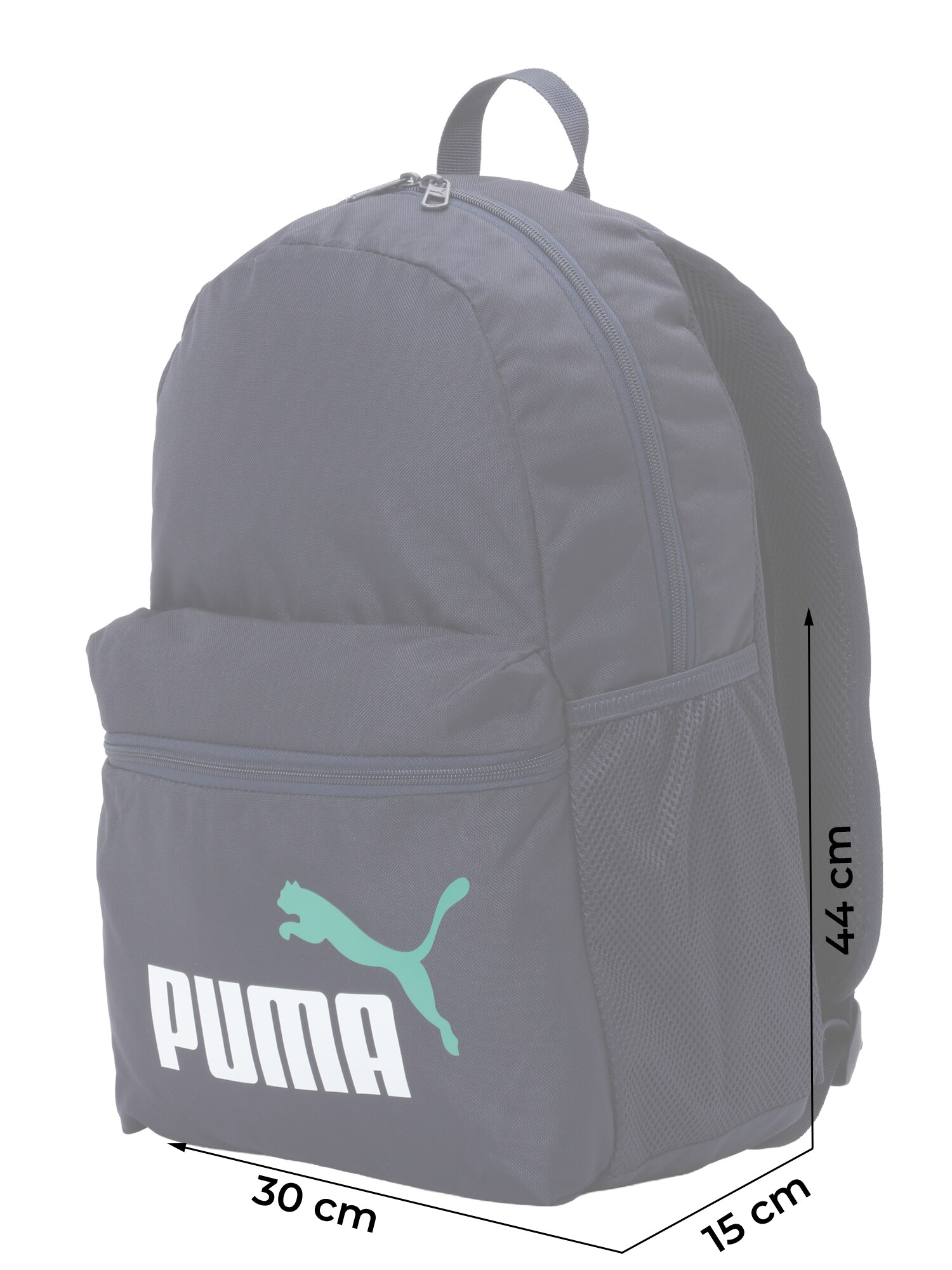 PUMA Batoh 'PHASE'  námornícka modrá / zelená / biela (obrázok 3)
