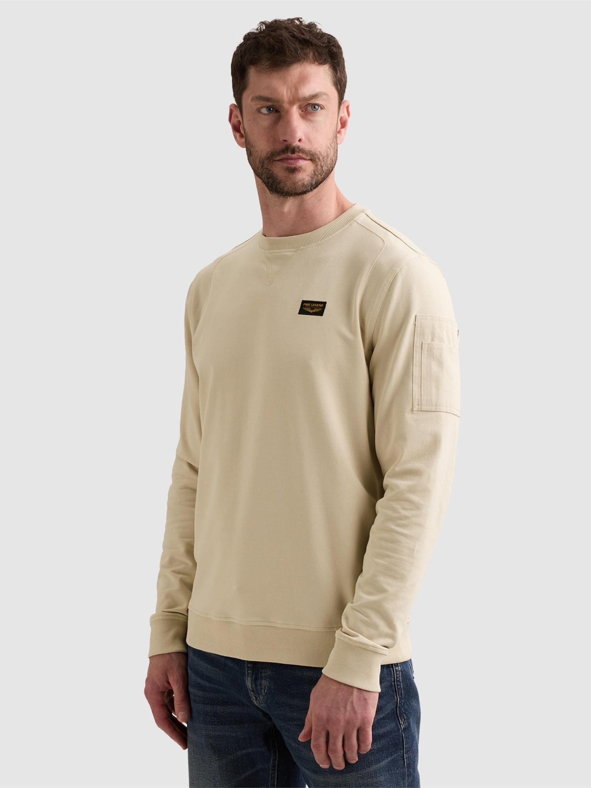 PME Legend Sweatshirt 'American Classic sweatshirt with flight pocket' herr – bild 3