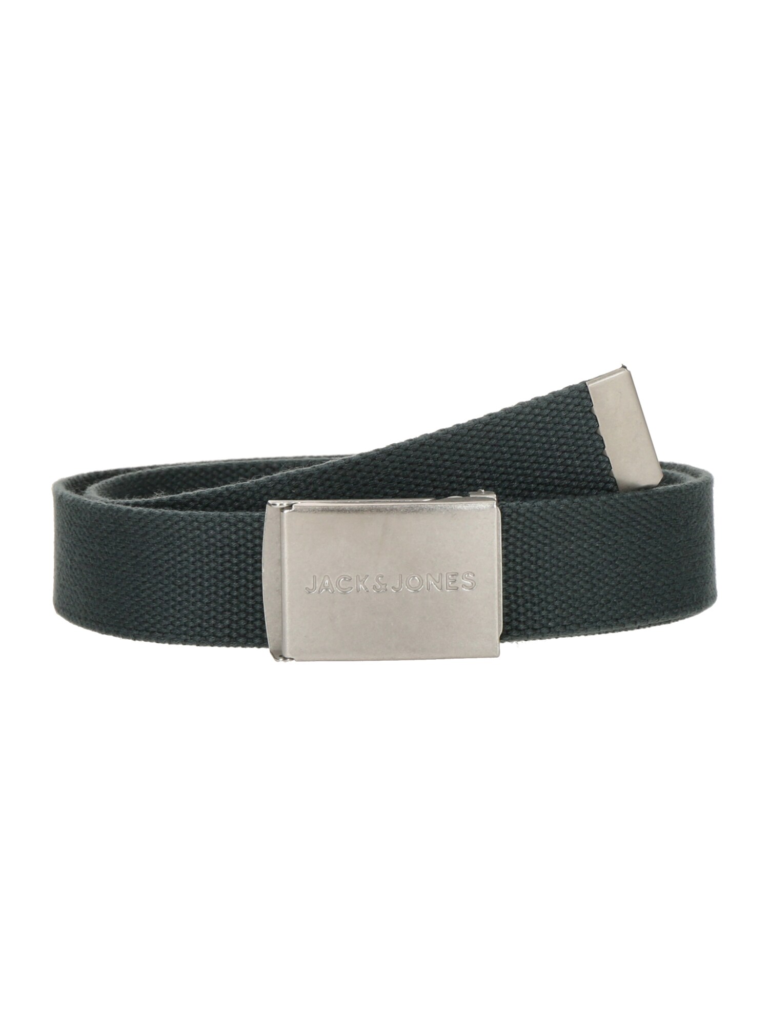 JACK & JONES Curea JACLONDON  verde pin / argintiu