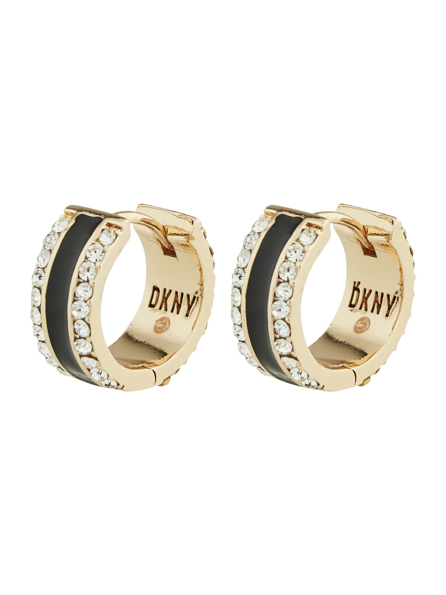 DKNY Cercei  auriu / negru / transparent