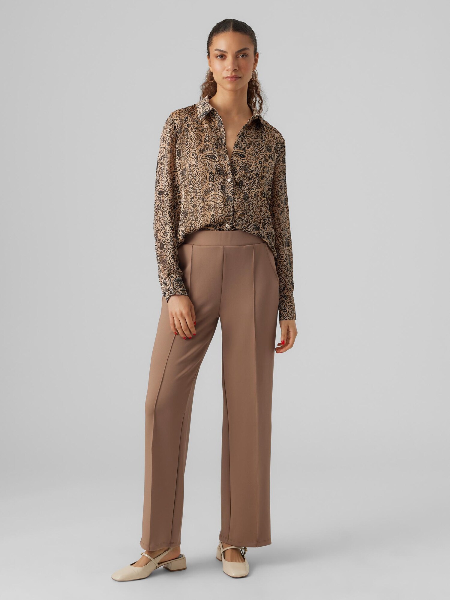 Thumbnail - VERO MODA Bügelfaltenhose Panna