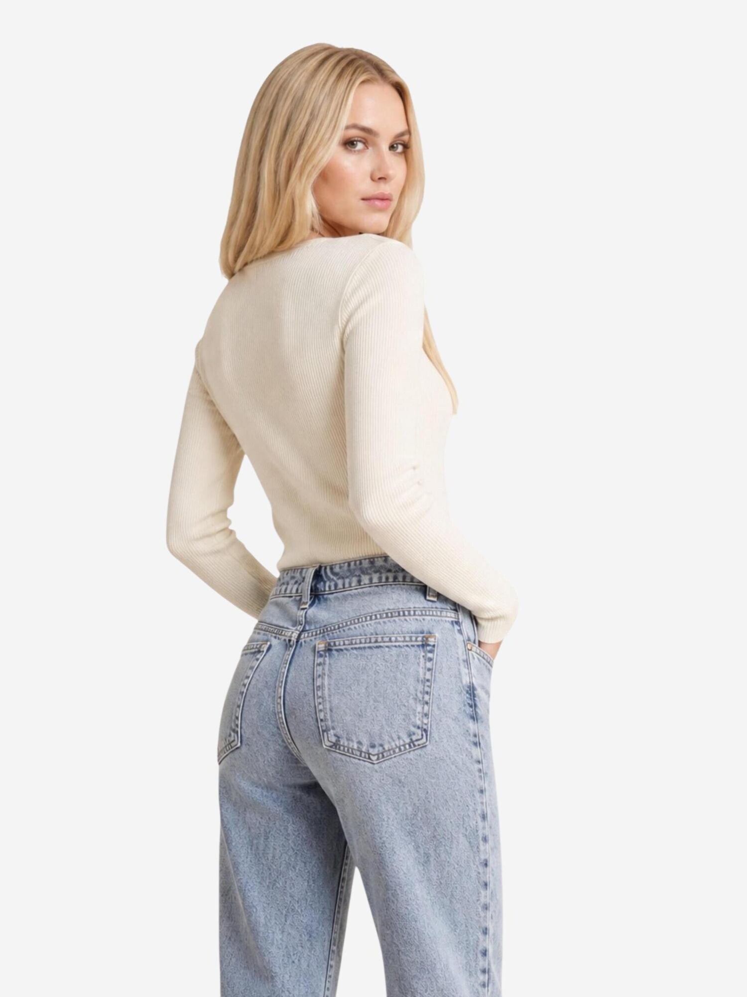 GUESS Jersey 'ELLIE' blanco – imagen 3
