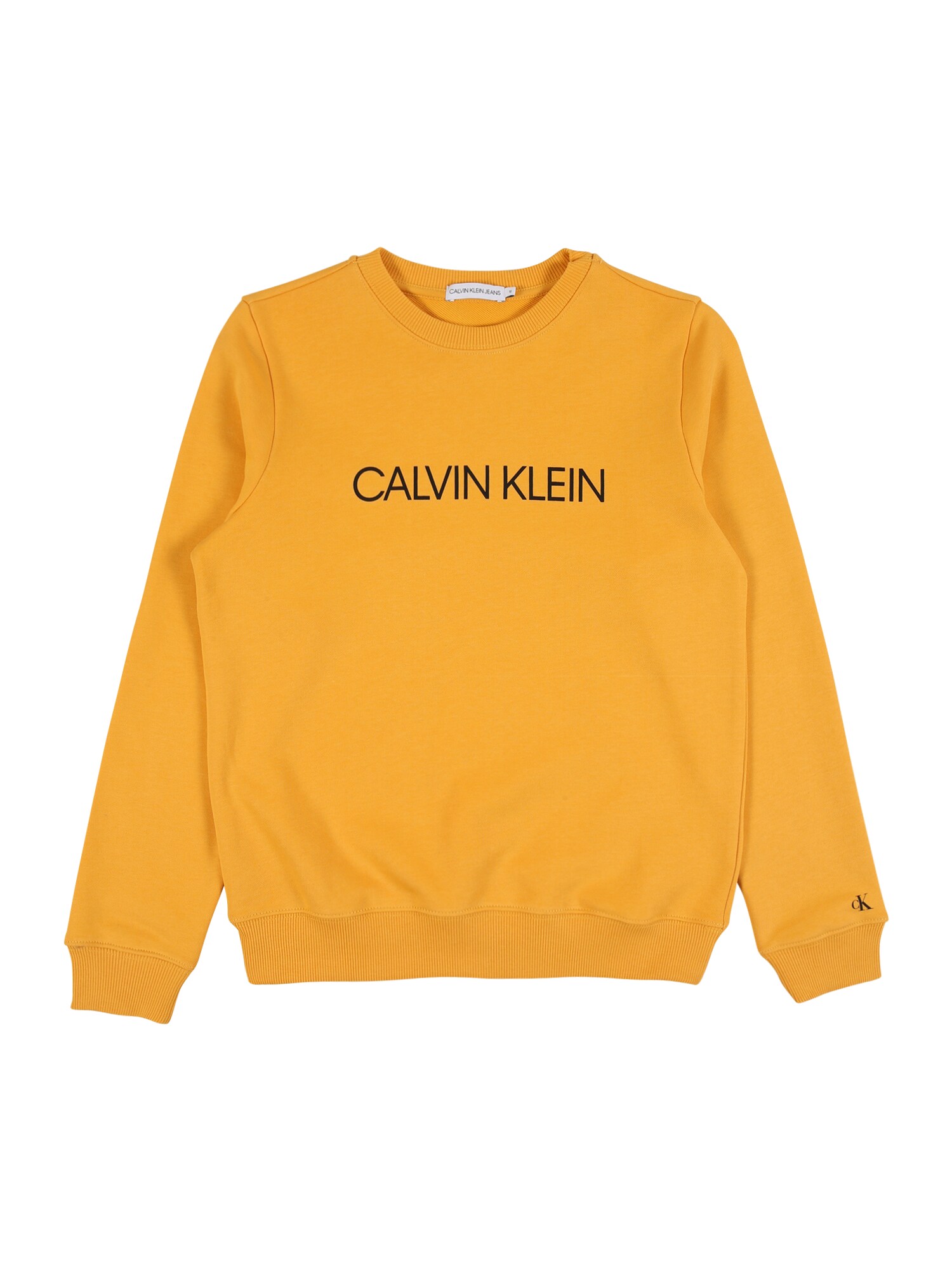 Calvin Klein Jeans Megztinis be užsegimo 'INSTITUTIONAL LOGO'  geltona