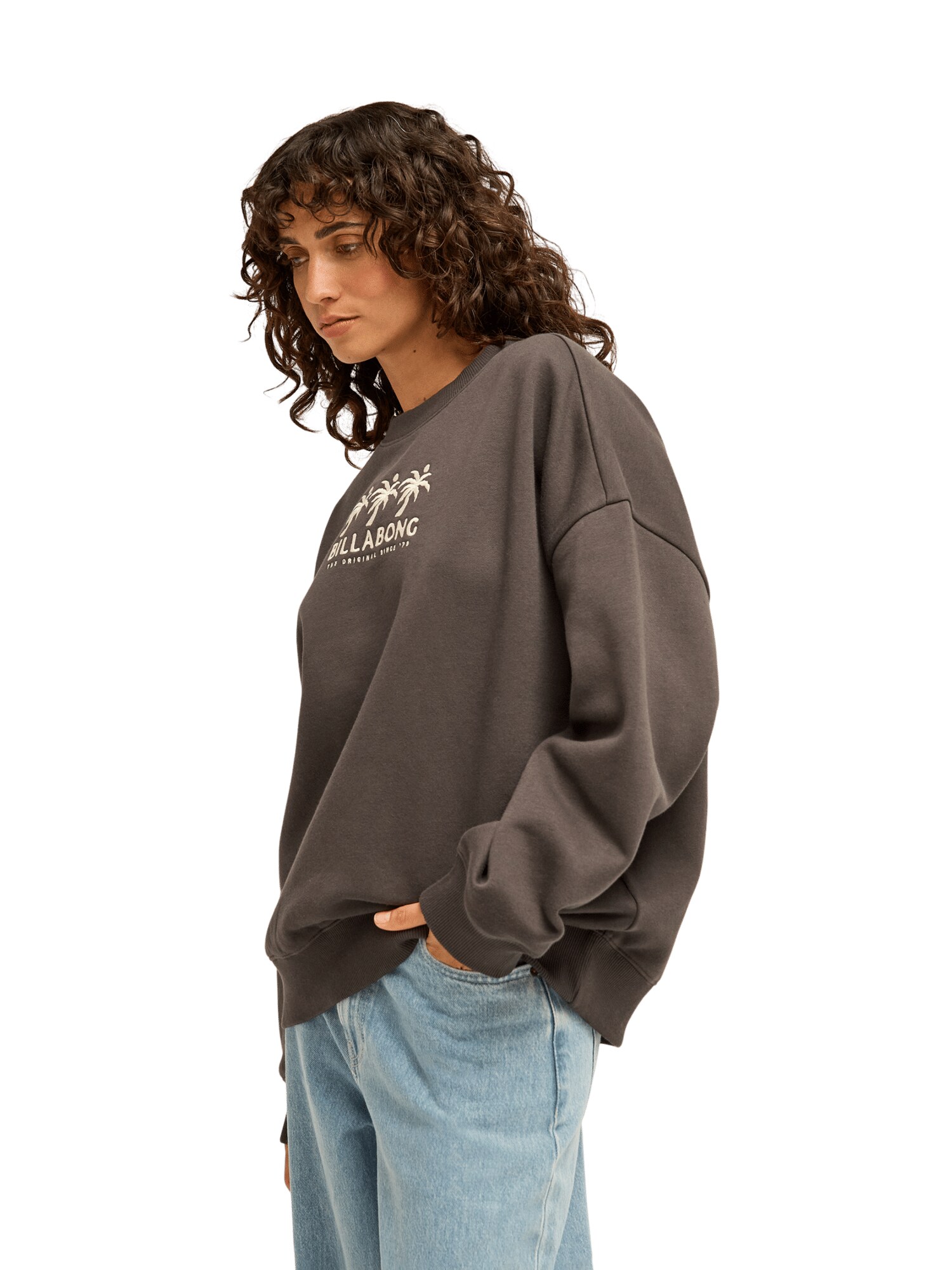BILLABONG Sudadera 'Light In Sun' crema / marrón oscuro – imagen 3