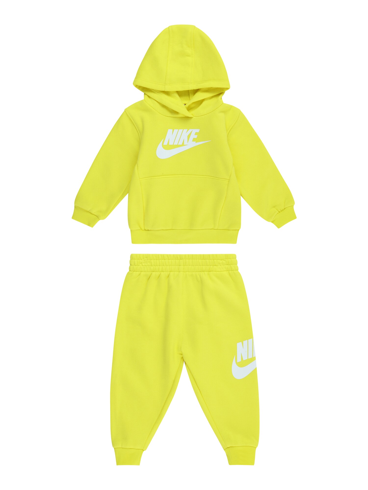 Nike Sportswear Joggingová súprava 'CLUB FLEECE'  svetložltá / šedobiela