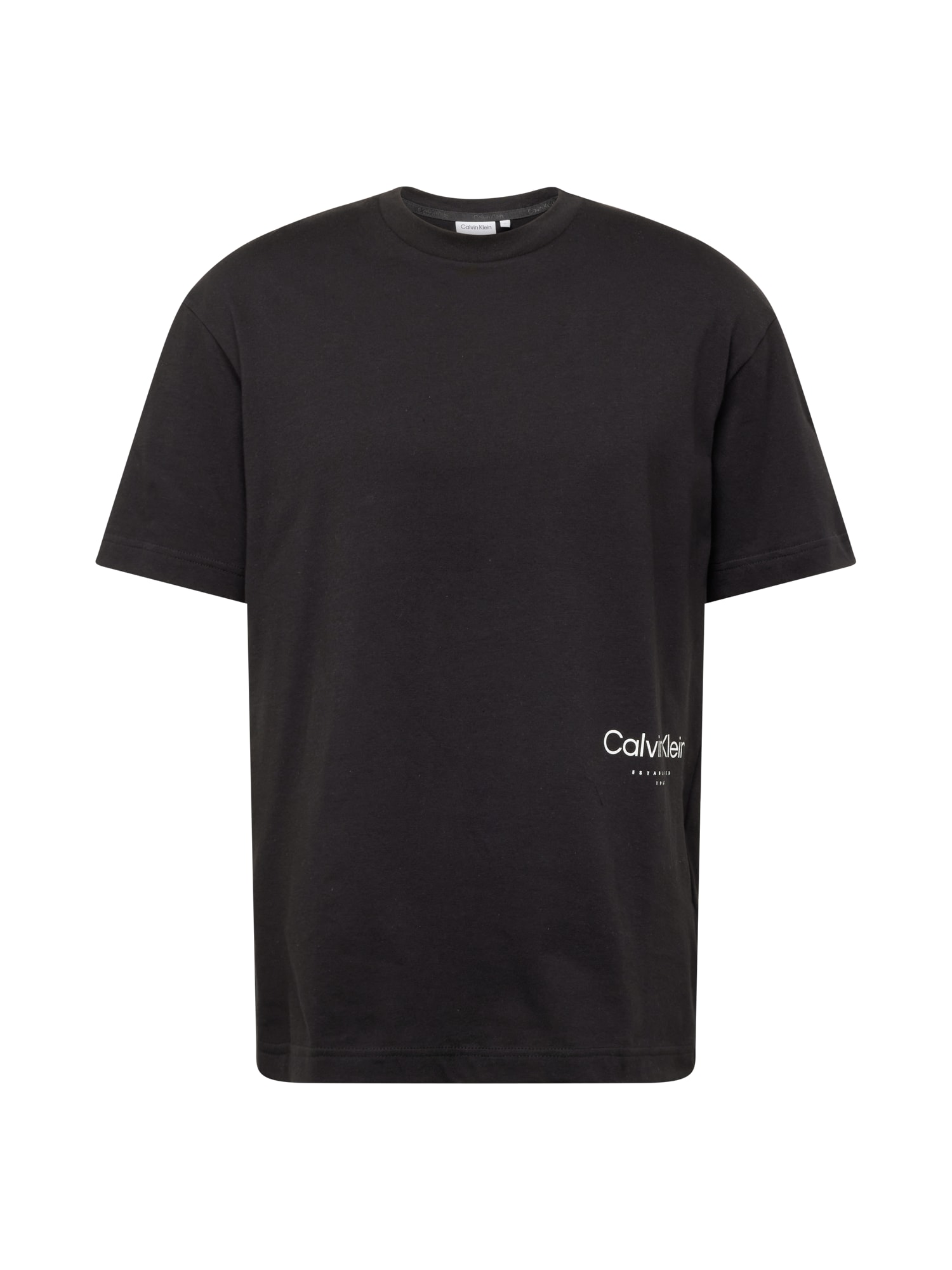 Calvin Klein Tričko 'OFF PLACEMENT'  čierna / biela