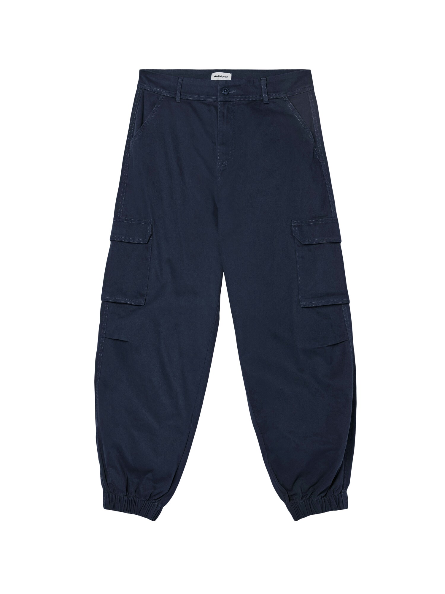 BALMOHK Pantaloni cu buzunare albastru închis