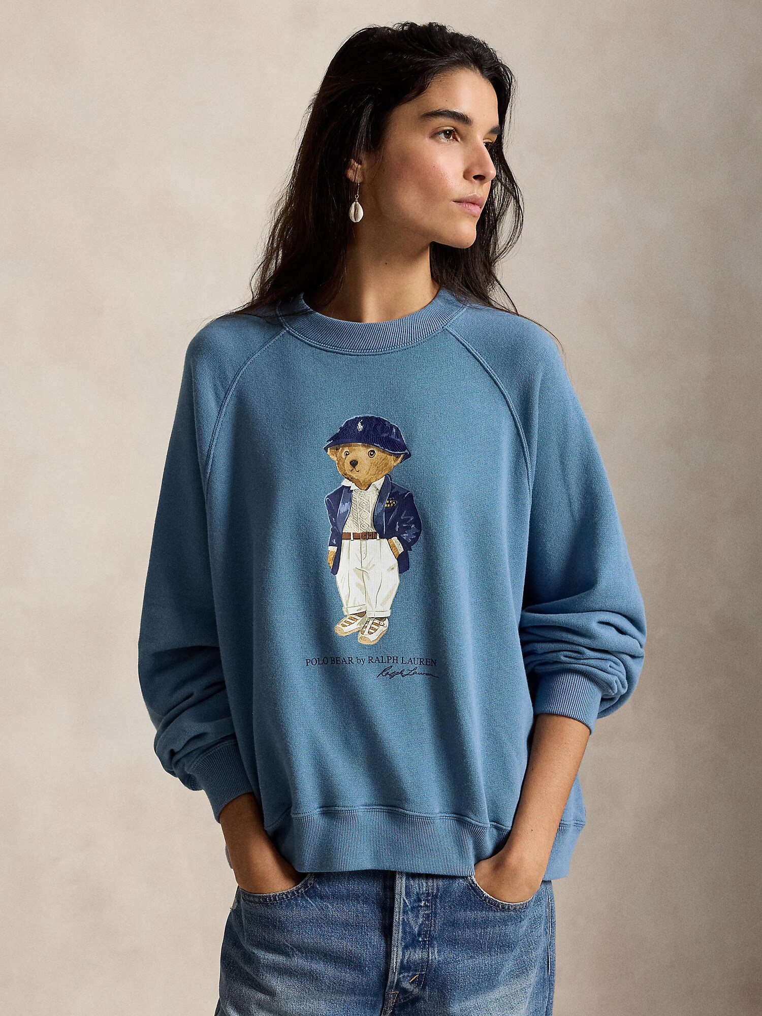 Polo Ralph Lauren Sudadera 'ISLAND FLC' azul / navy / moca / blanco – imagen 3