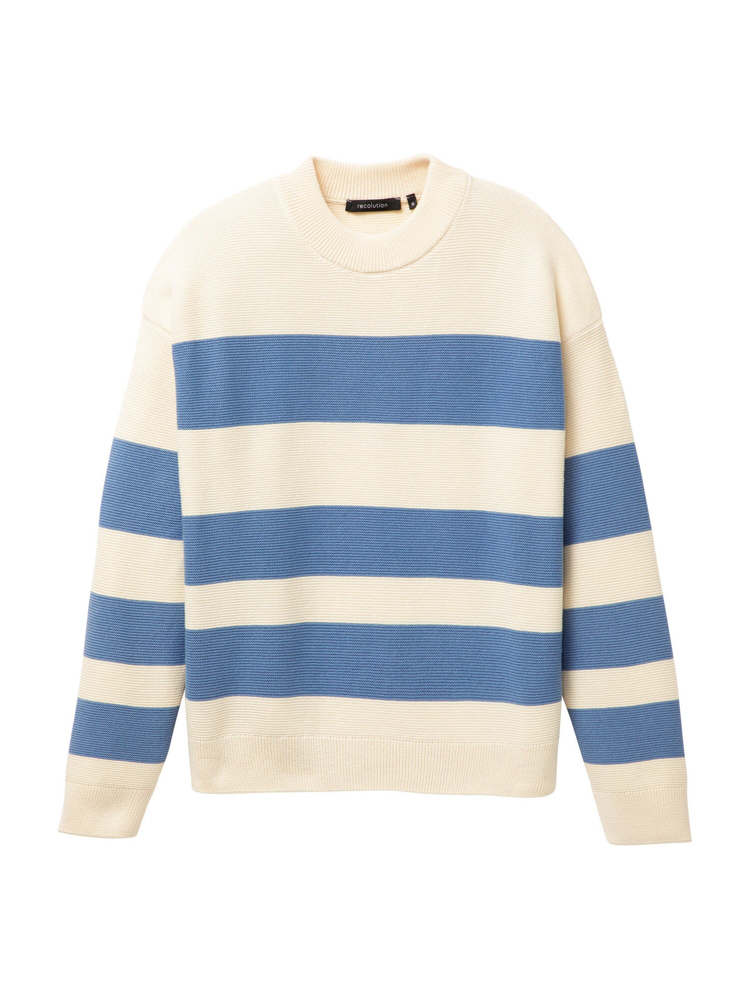 recolution Pullover  creme / azul