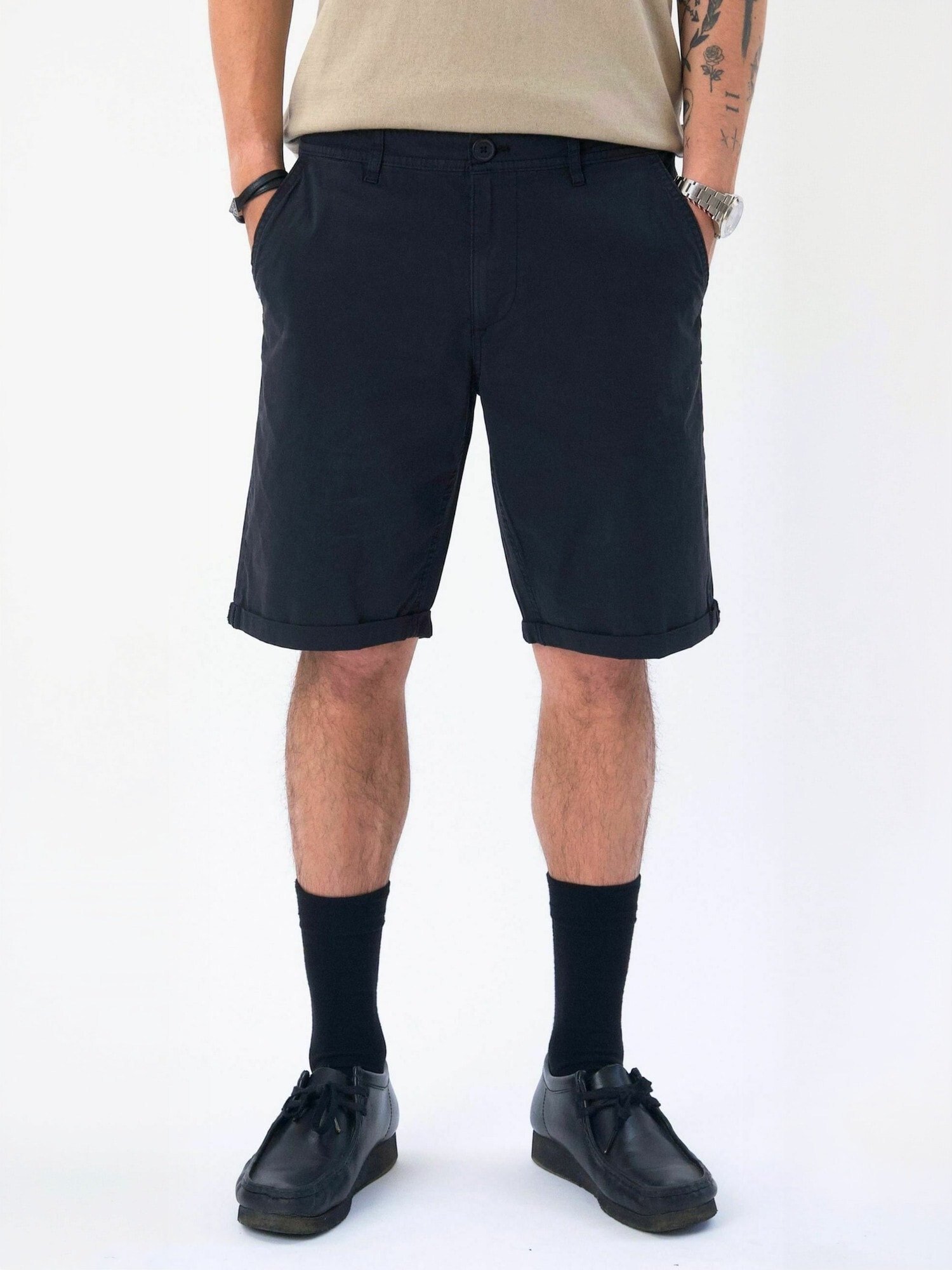 TEESHOPPEN Pantaloni  Chino  negru