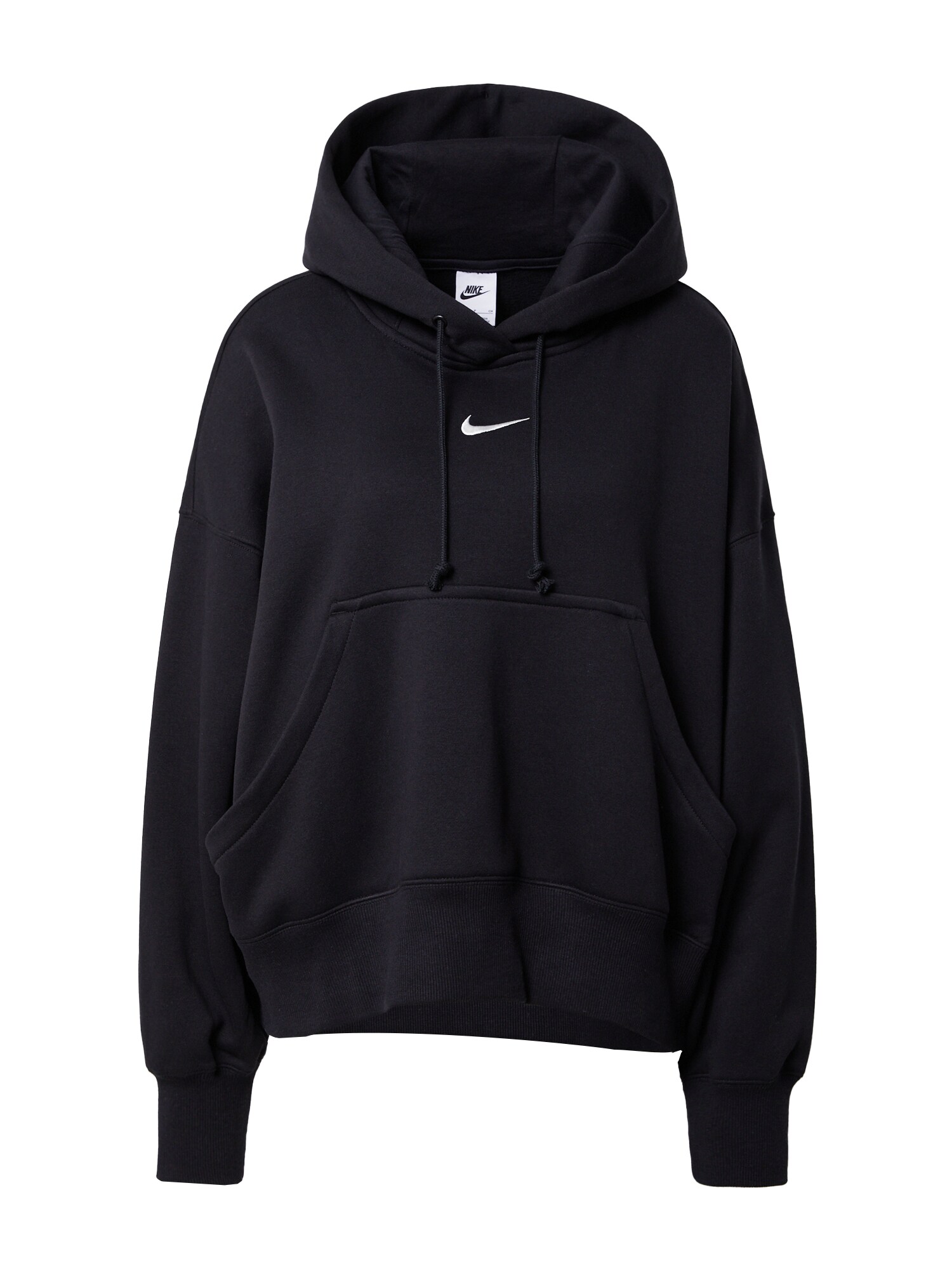 Nike Sportswear Mikina 'Phoenix Fleece'  čierna / biela