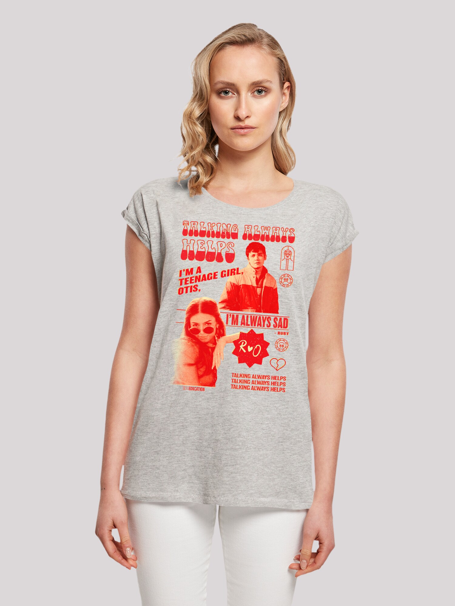 Thumbnail - F4NT4STIC T-Shirt Sex Education Otis Talking Helps Netflix TV Series
