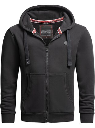 Alessandro Salvarini Sweatvest ‘Lomborio’ Zwart