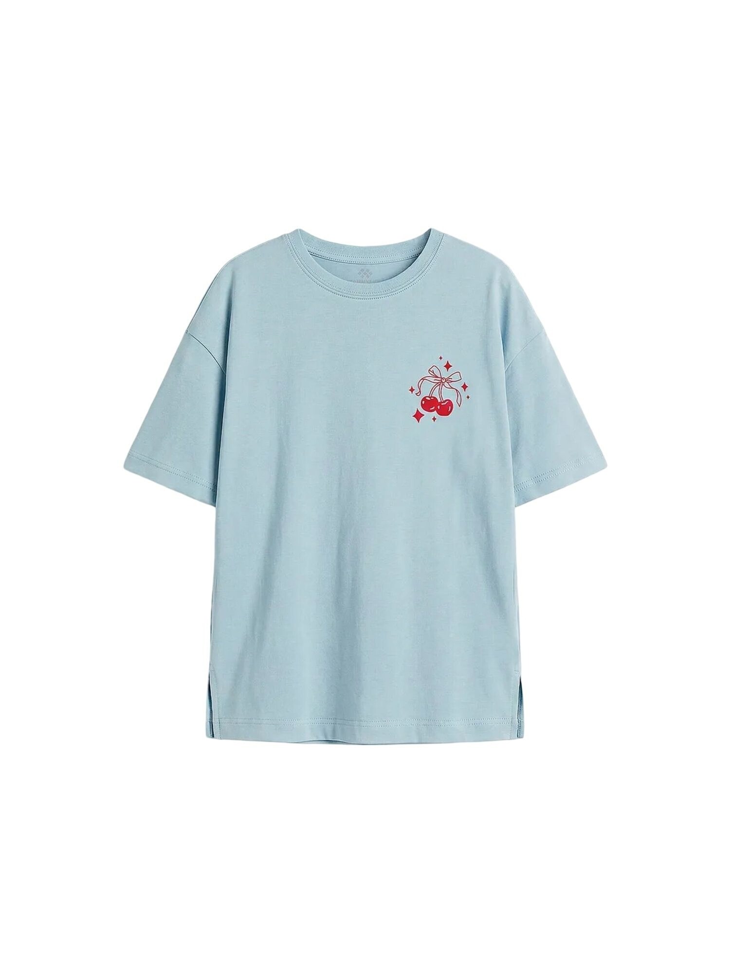 Tommy Life Majica 'TOMMY Baumwoll-Stretch-T-Shirt' svijetloplava