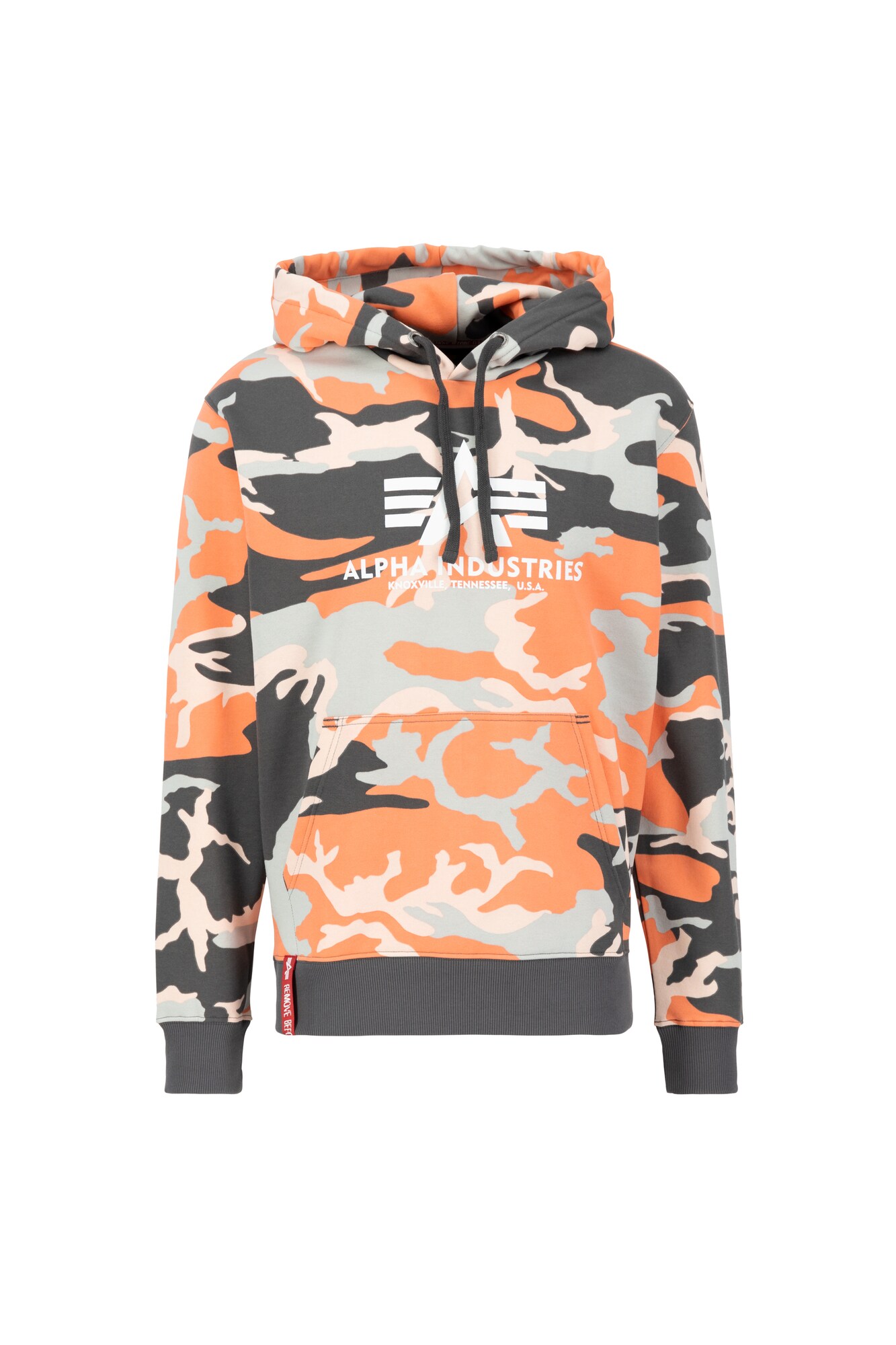 ALPHA INDUSTRIES Mikina 'Camo'  zmiešané farby / oranžová