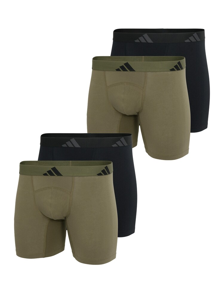 ADIDAS SPORTSWEAR Retro Boxer ' Active Flex Cotton Ergonomic ' Herren Größe S khaki / schwarz