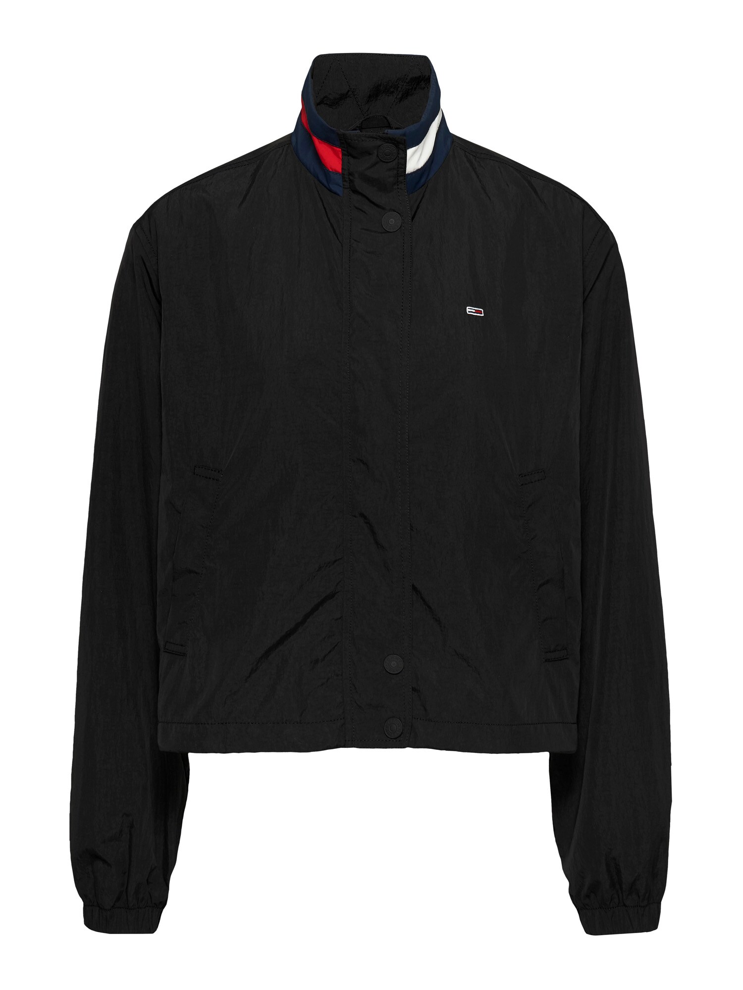 Tommy Jeans Geacă de primăvară-toamnă Essential  roșu cranberry / negru / alb