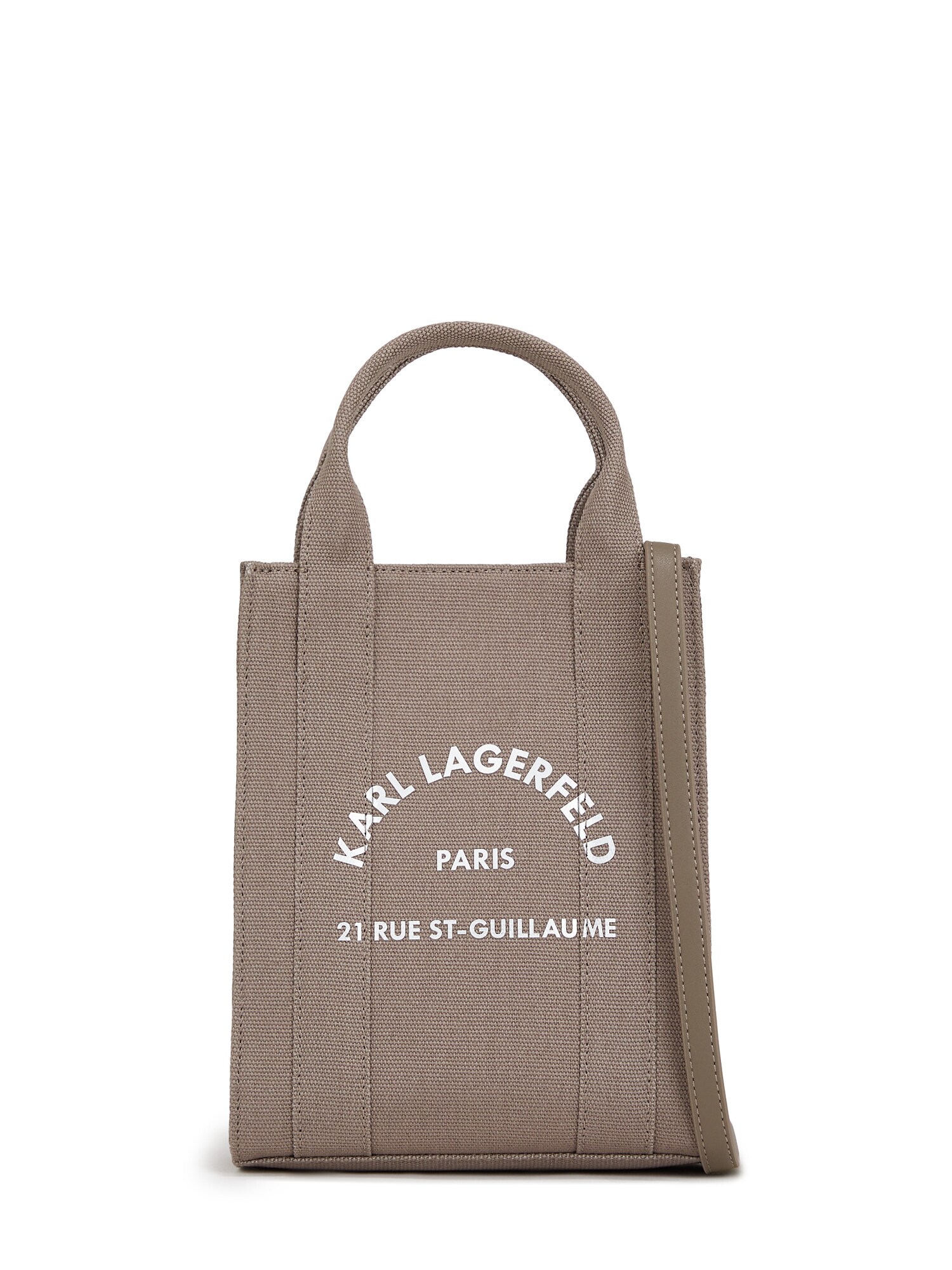 Karl Lagerfeld Shopper ' Rue St-Guillaume Square '  sivá / biela