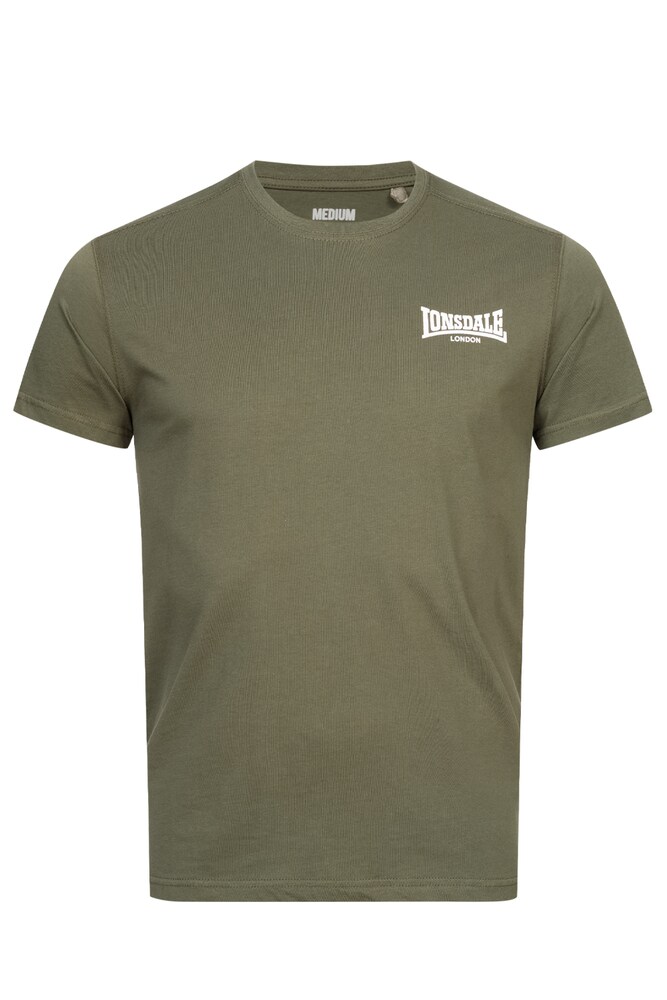 LONSDALE T-Shirt 'Elmdon' Herren Größe S oliv / weiß