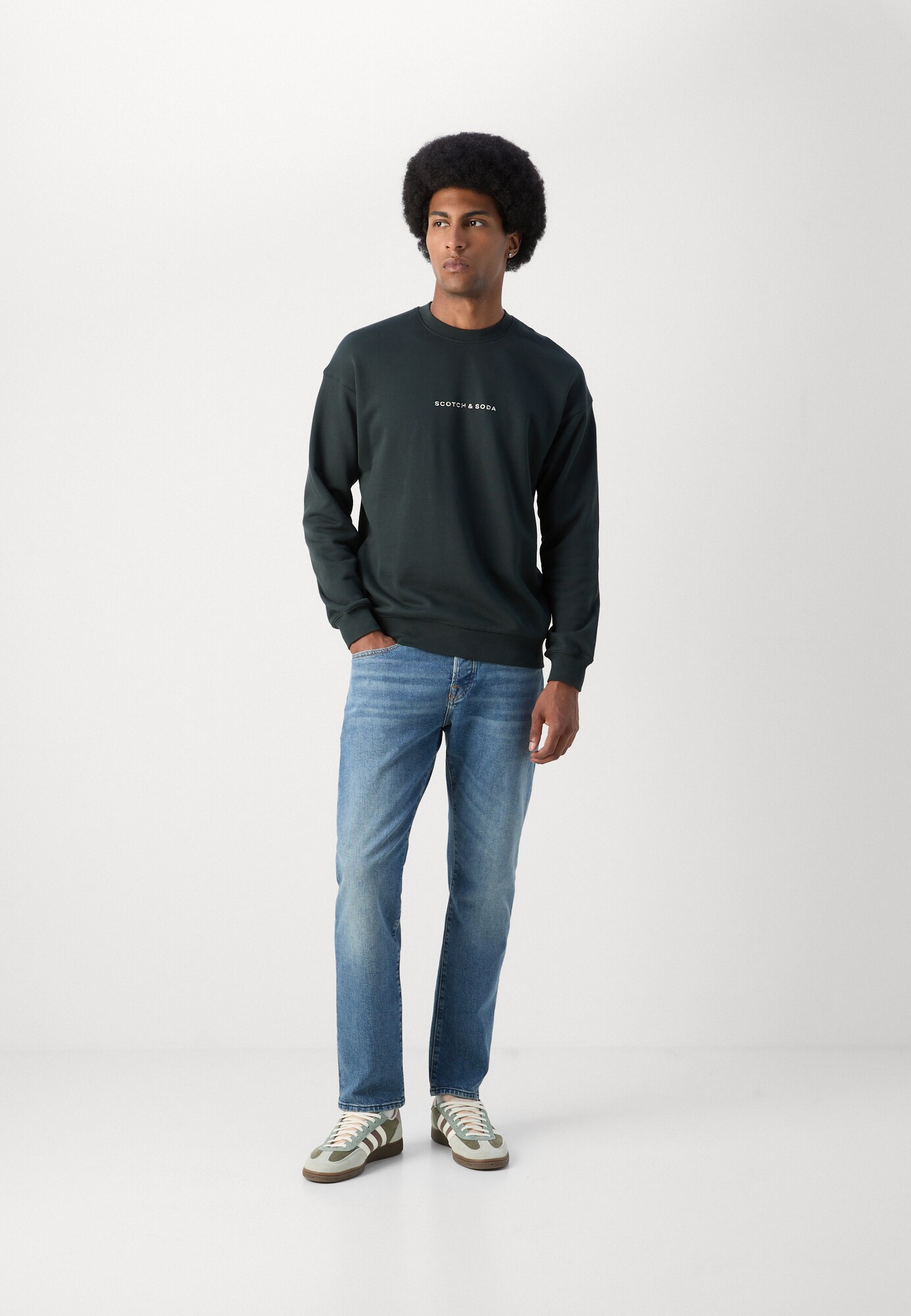 SCOTCH & SODA Sudadera  pino / blanco – imagen 8