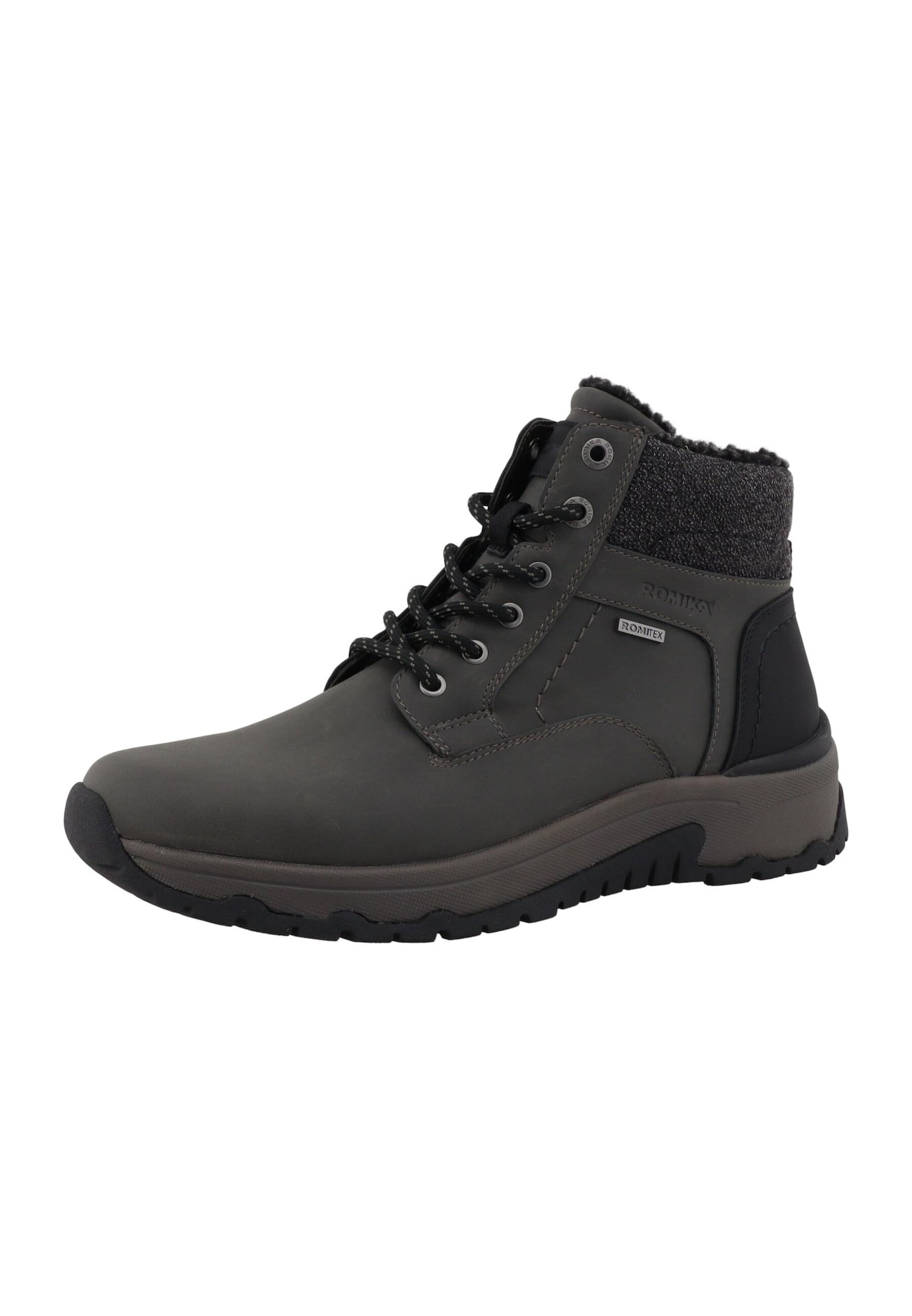 ROMIKA Botas con cordones  gris oscuro / negro / negro moteado