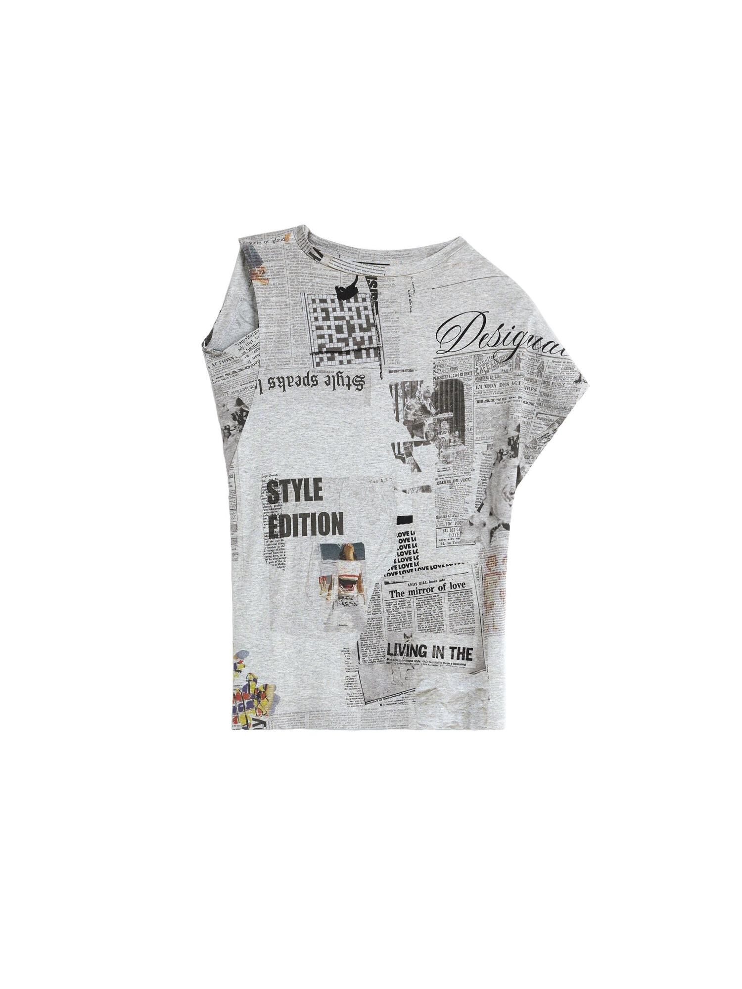 Desigual Tricou gri / negru
