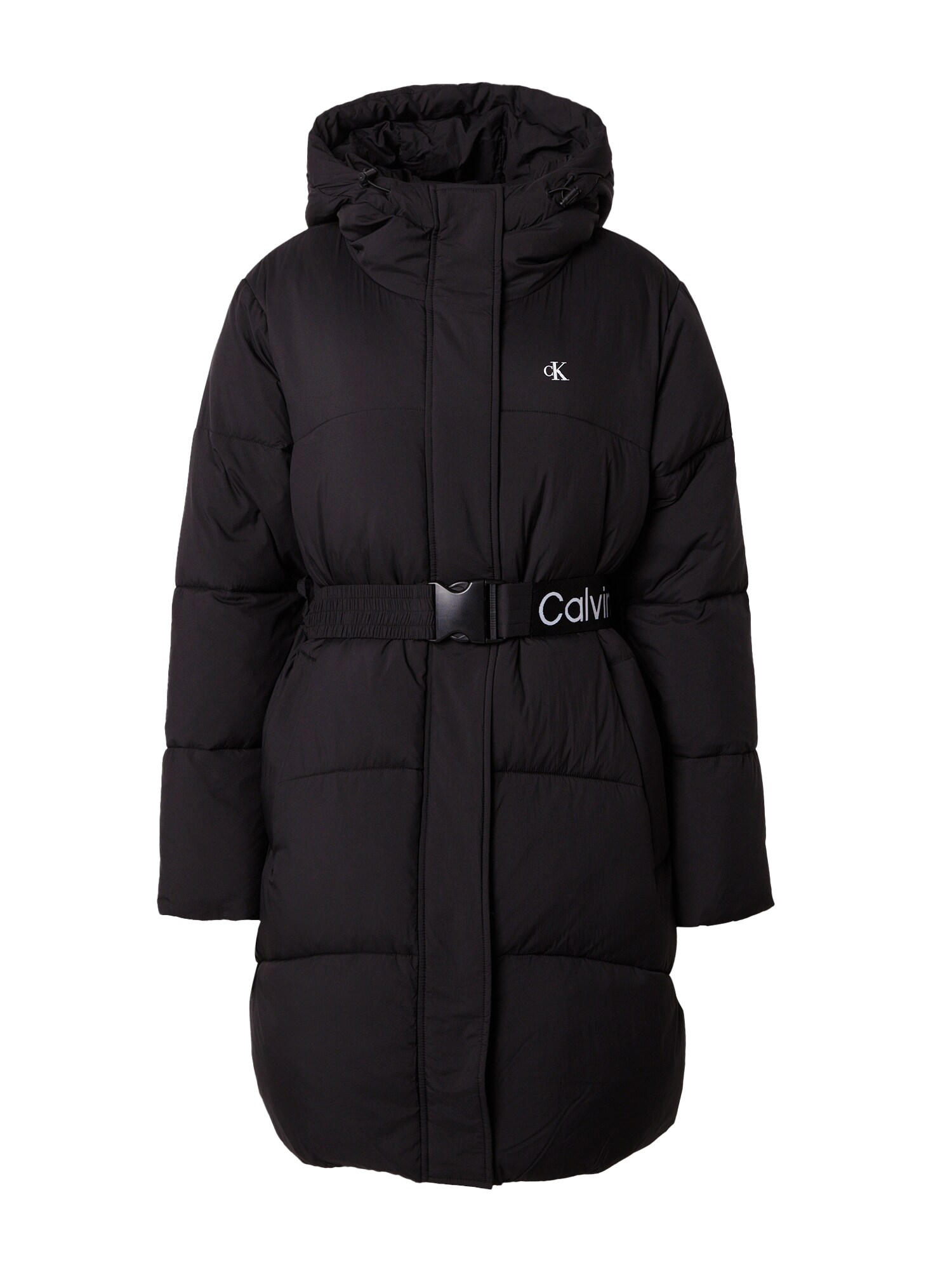 Calvin Klein Jeans Zimný kabát  čierna / biela