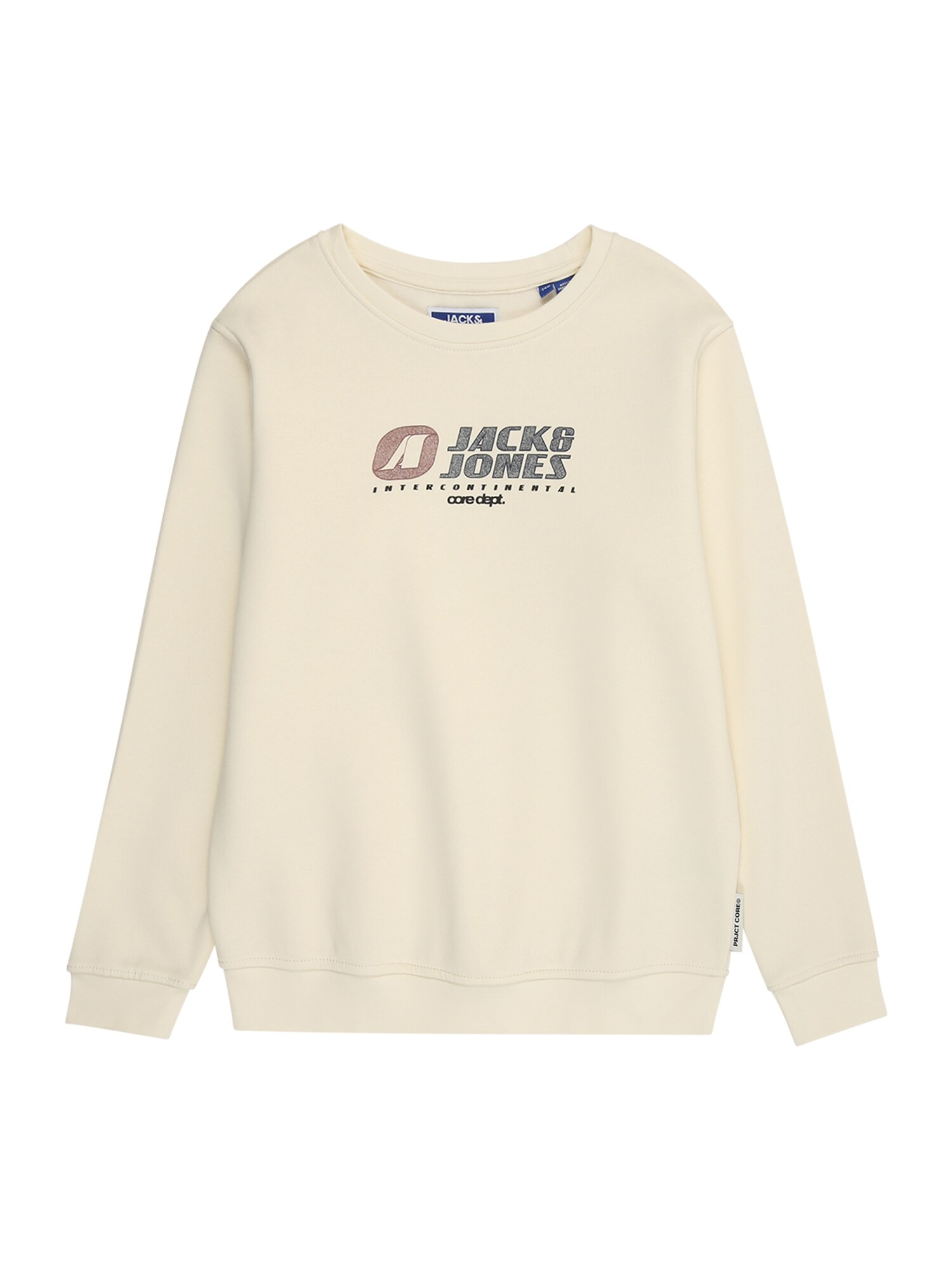 Jack & Jones Junior Mikina 'JCOTIER' krémová / námornícka modrá / svetlofialová / čierna