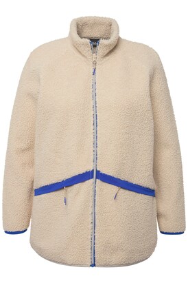 Ulla Popken Fleece jas Beige