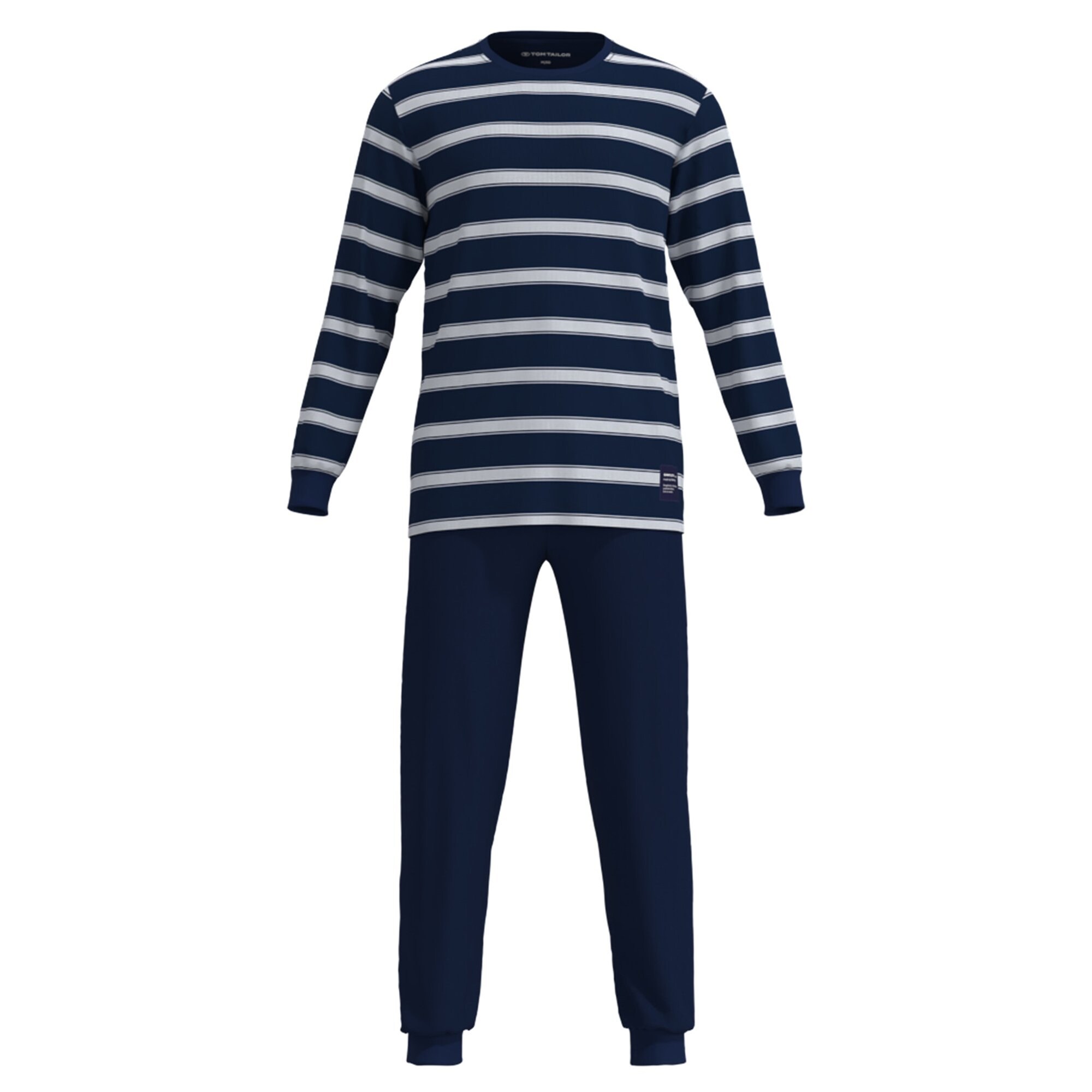 Tom Tailor Pyjama Lang Navy / Wit