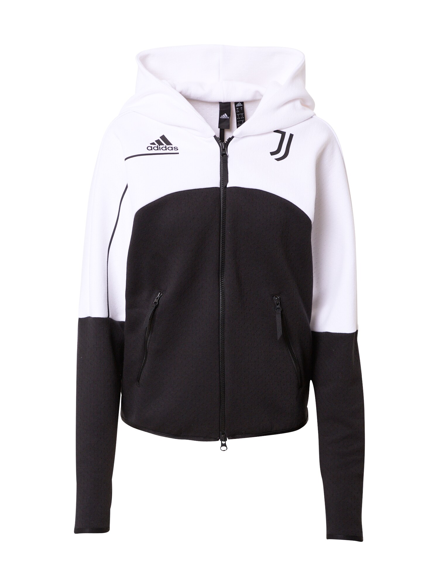 ADIDAS PERFORMANCE Sportinis džemperis 'JUVE ZNE'  balta / juoda