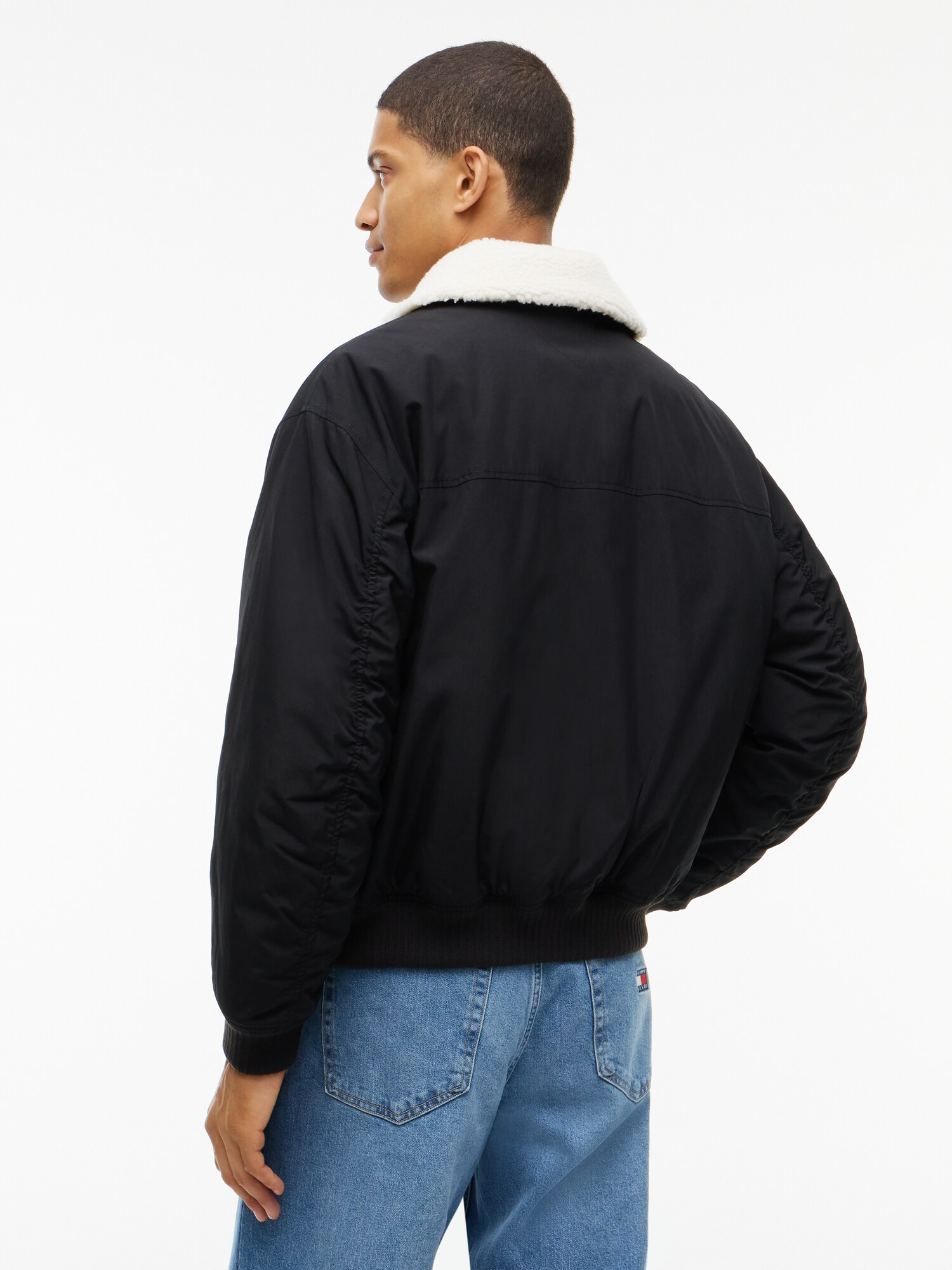 Tommy Jeans Chaqueta de entretiempo negro / blanco – imagen 3