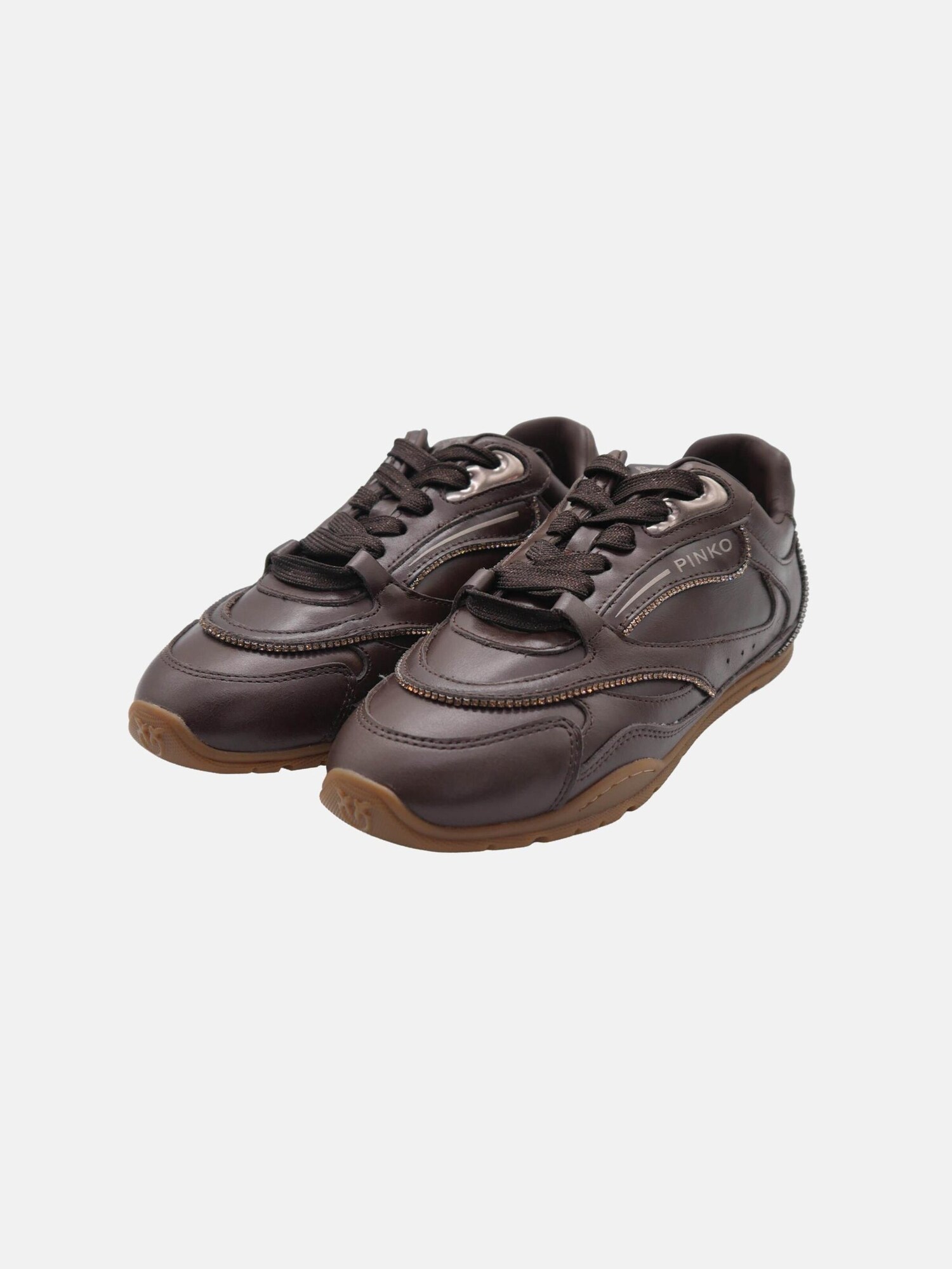 PINKO Zapatillas deportivas bajas 'YULIA' marrón oscuro – imagen 2