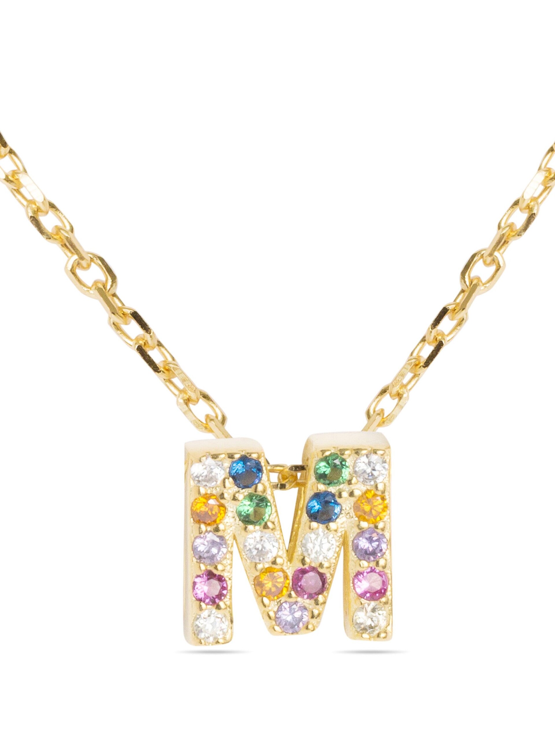 Luxenter Halsband 'Alphabet' guld dam