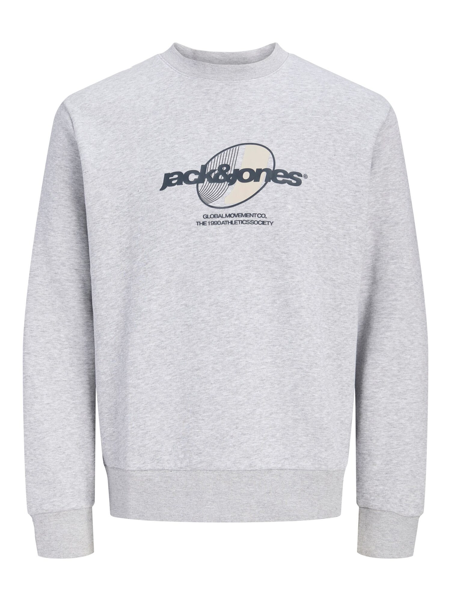 Jack & Jones Sweatshirt 'Jcoclub Branding' Grijs / Zwart