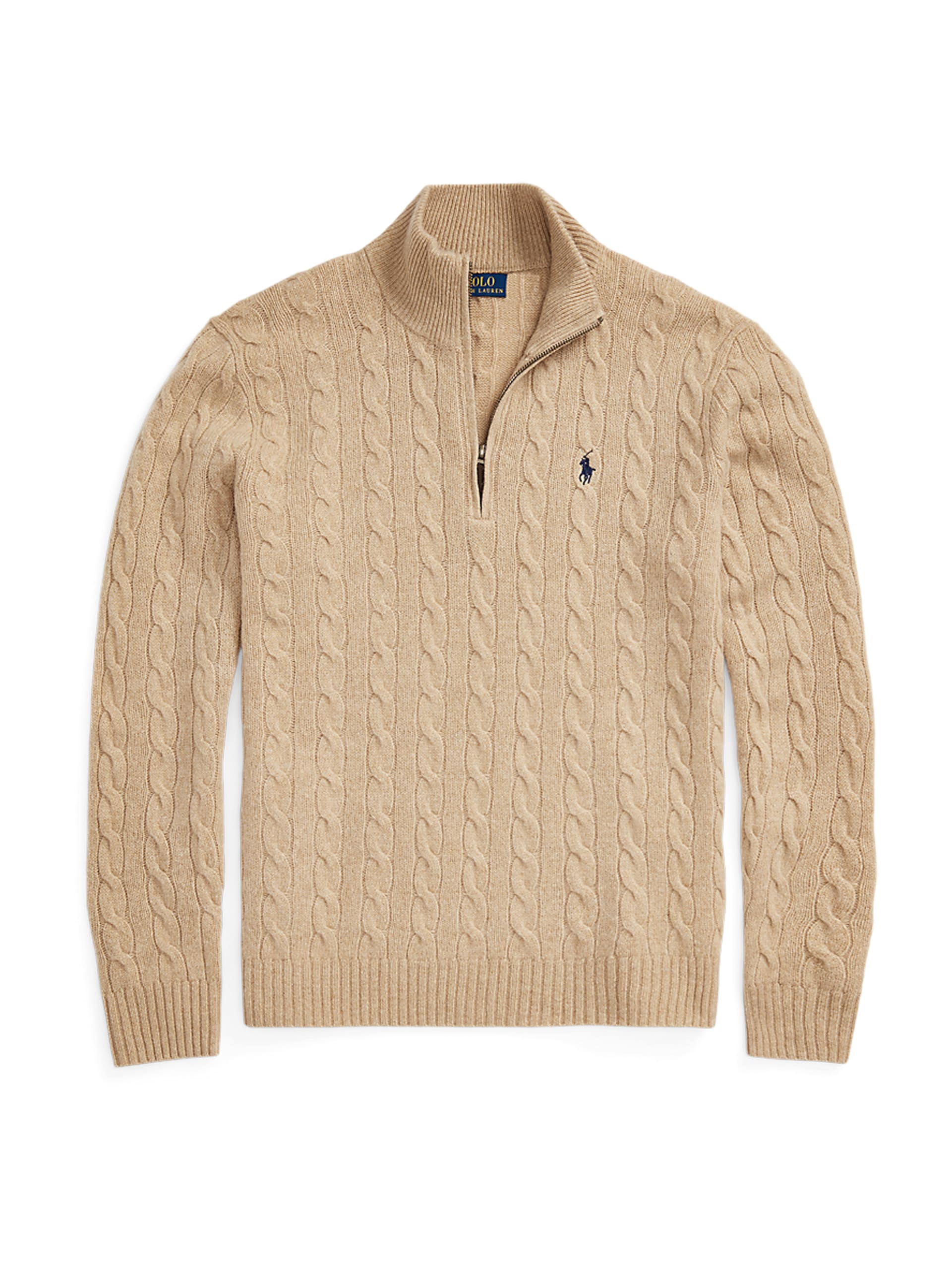Polo Ralph Lauren Half Zip Cable Knit stickade tröjor herr – bild 5