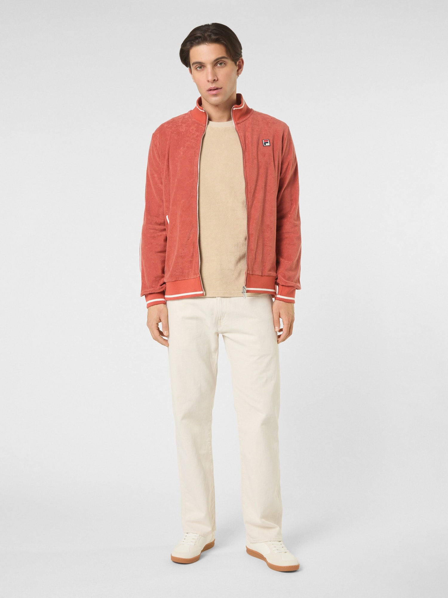 FILA Sudadera con cremallera 'TAVARNUZZE regular towelling track jacket' rojo – imagen 3
