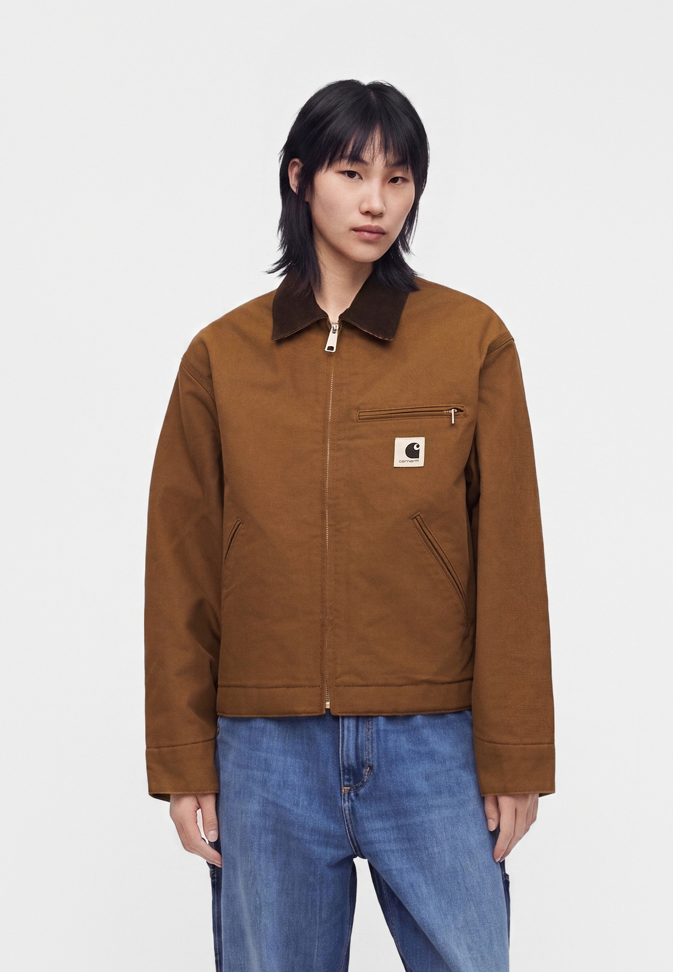 Carhartt WIP Chaqueta de entretiempo 'Detroit' umbra / marrón oscuro – imagen 2