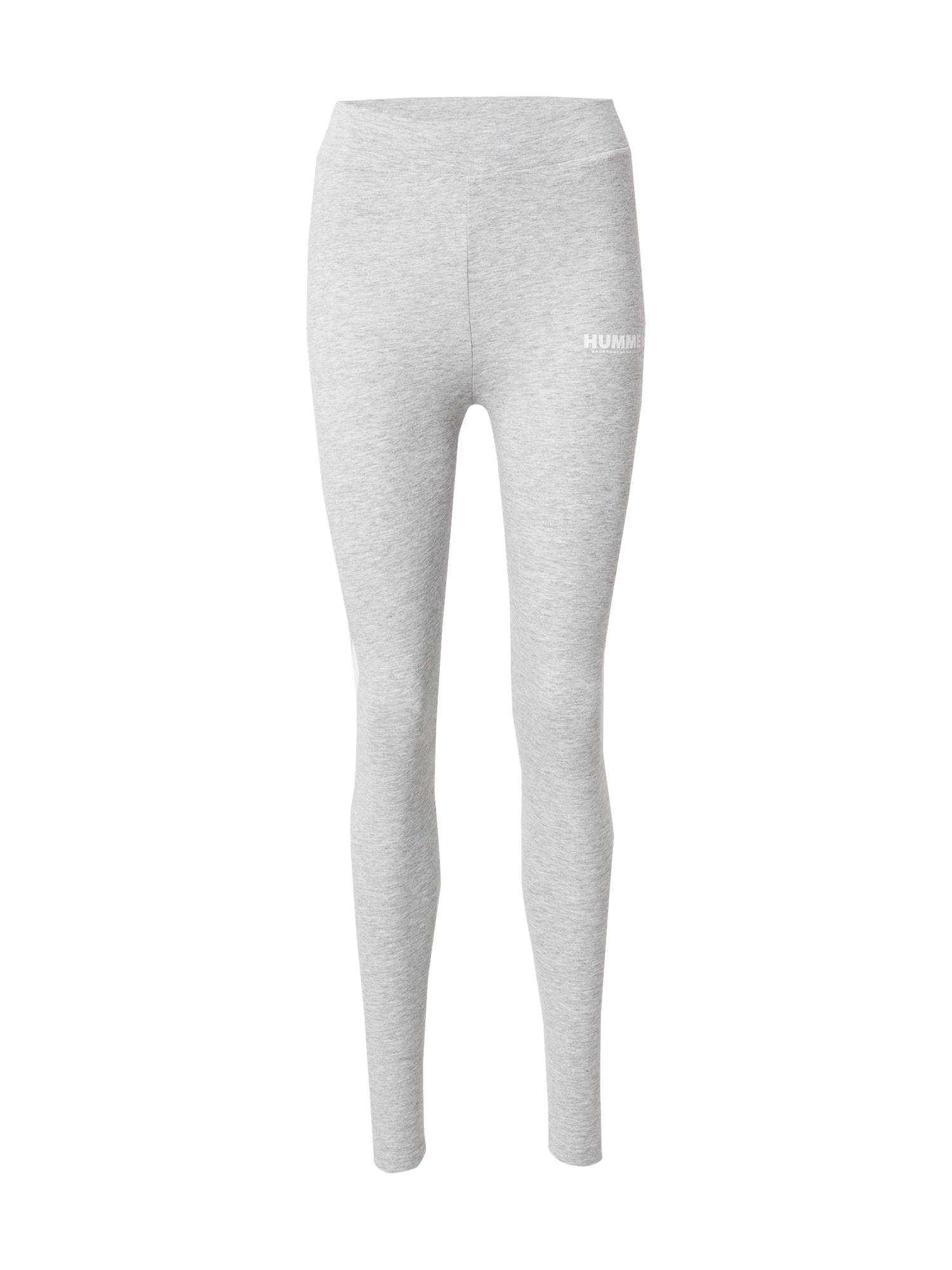 Hummel Sportske hlače  siva melange / bijela