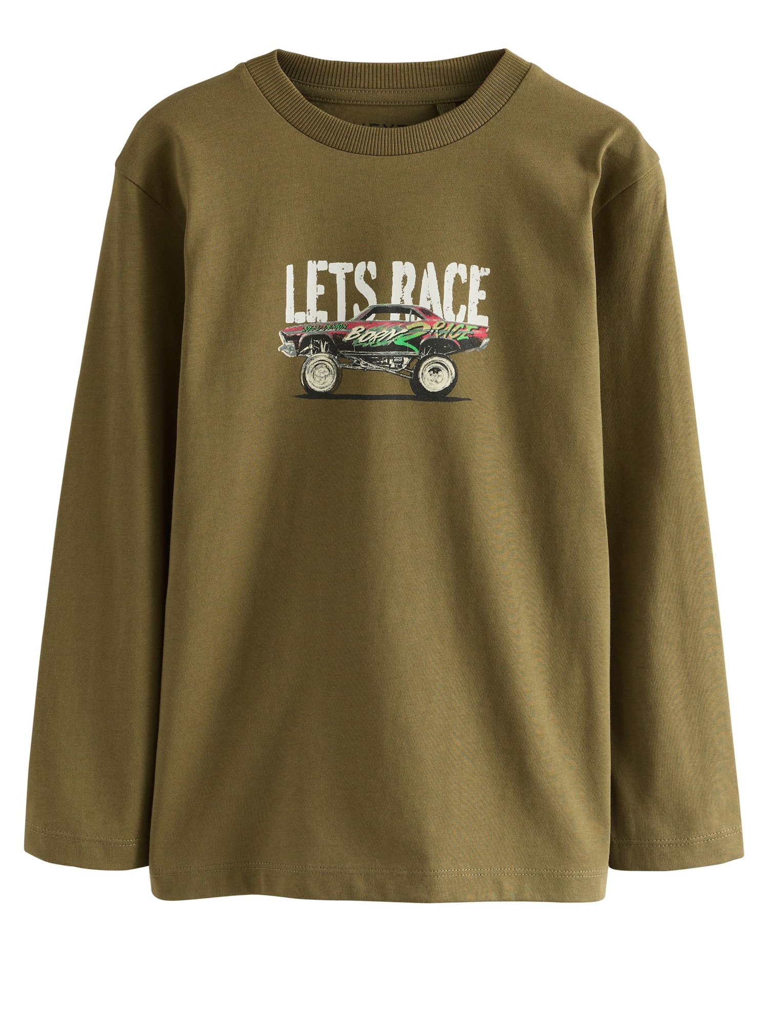 Next Tricou  oliv / roșu / negru / alb