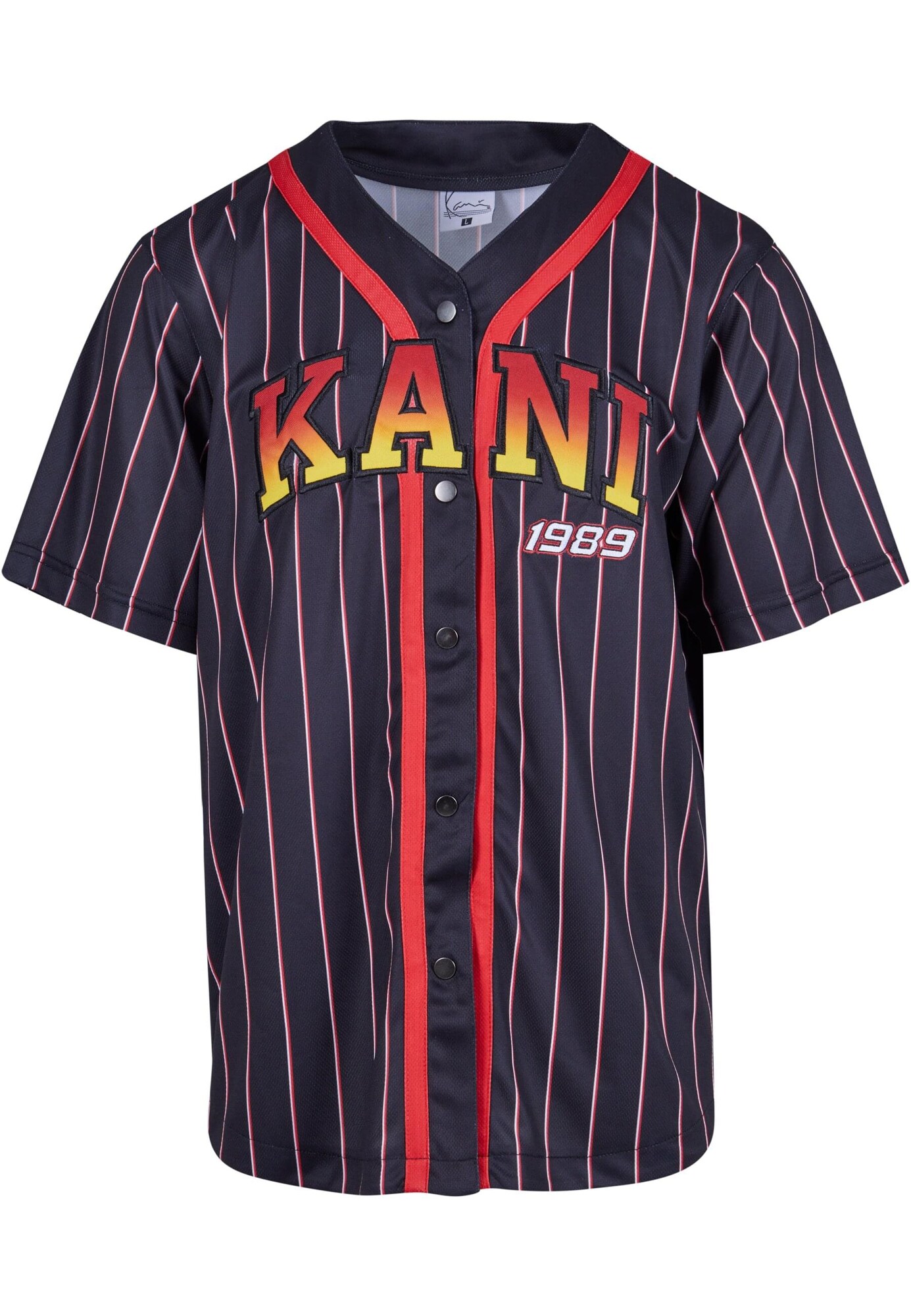 Karl Kani Póló 'KM233-003-1'  sárga / tűzpiros / fekete / fehér akciós termékkép 1